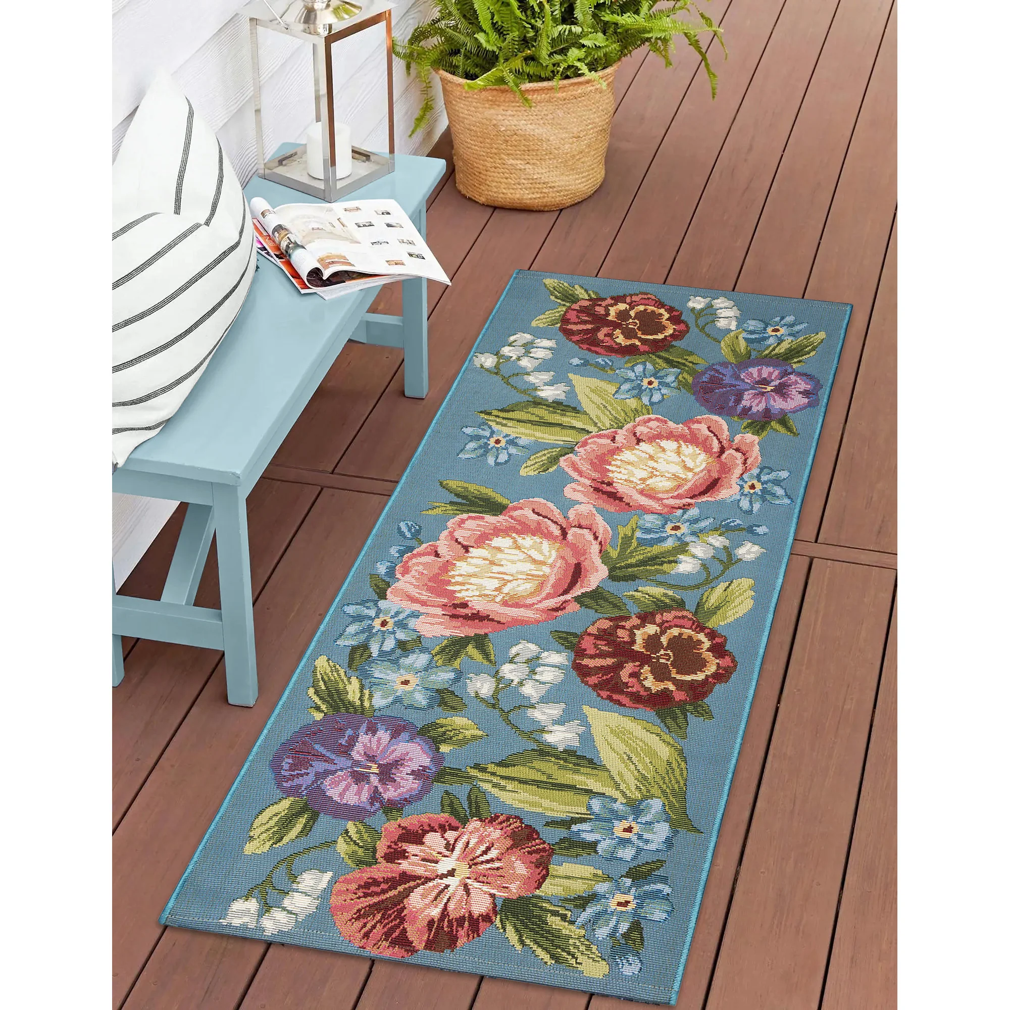 Liora Manne Esencia Secret Garden Indoor/Outdoor Rug - Image 2