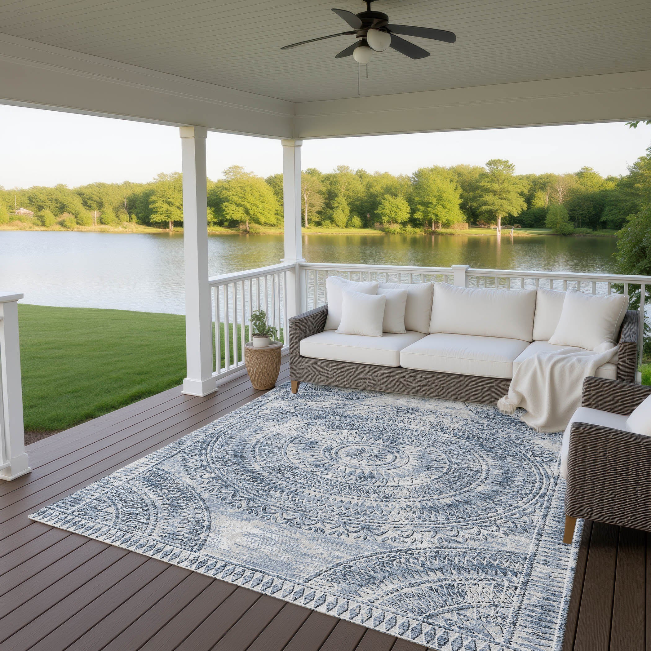 Sedona Arch Patterned Polyester Area Rug - Image 5