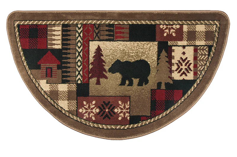 Indoor/Outdoor Polypropylene Oriental Bear Rug, 2' x 3'