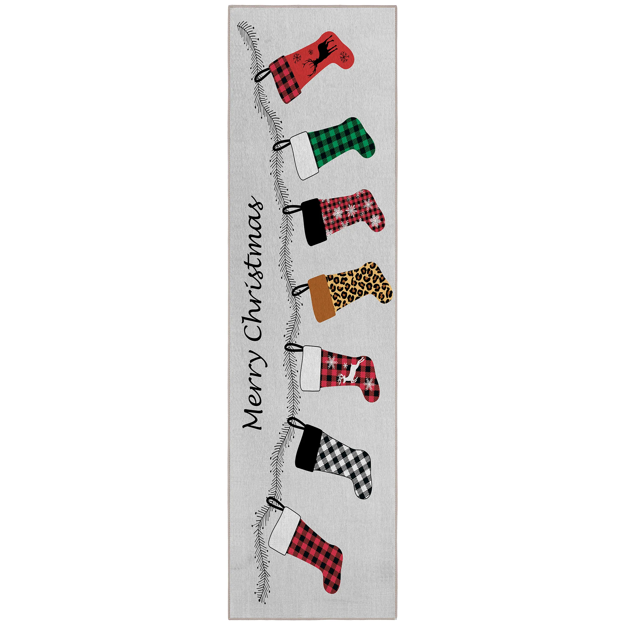 Wonderland Stockings Polyester Area Rug - Image 7