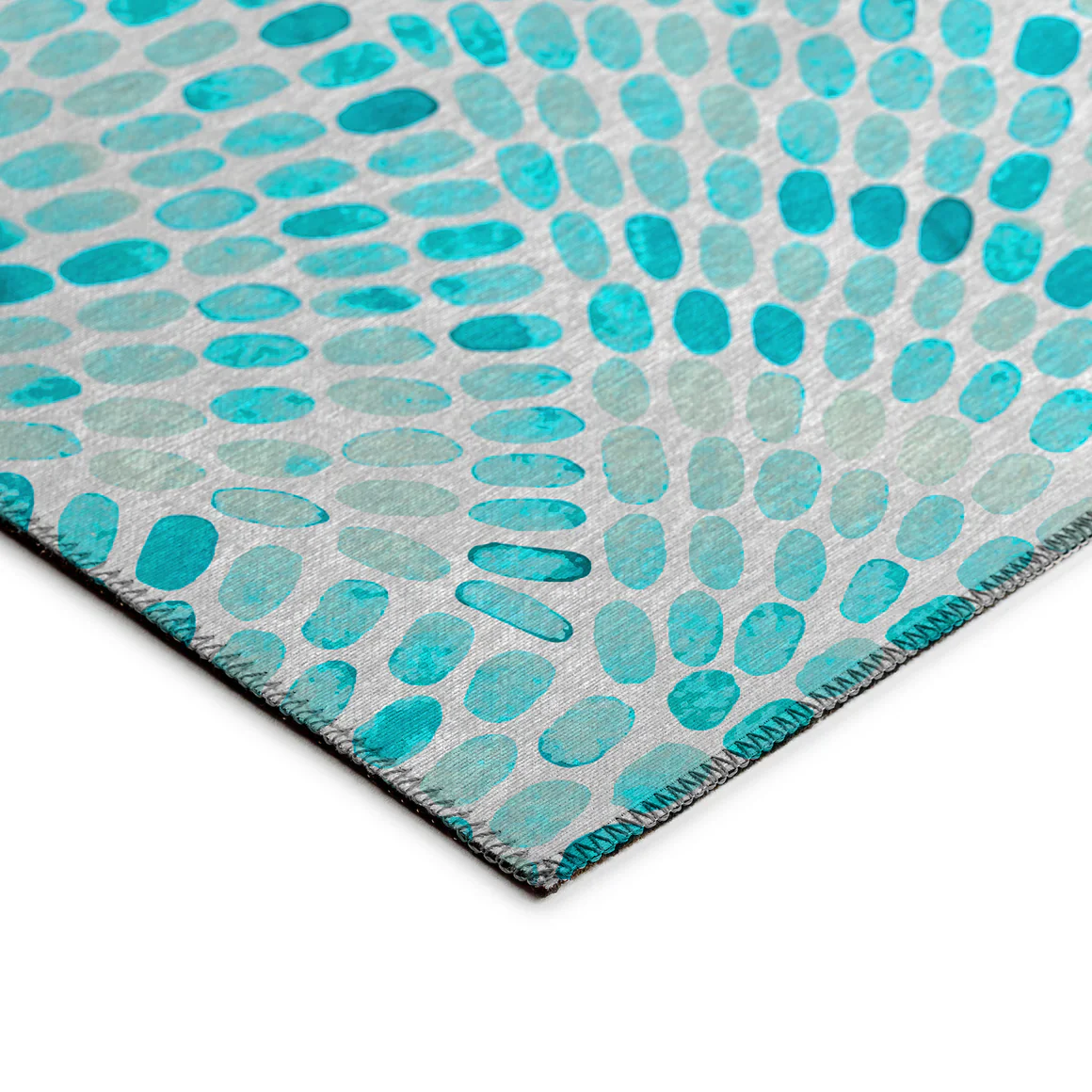 Seabreeze Mosaic Polyester Area Rug - Image 43