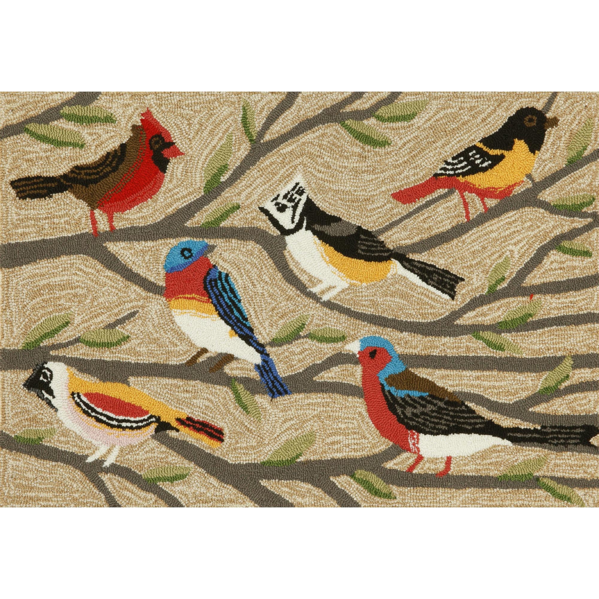 Liora Manne Frontporch Birds Indoor/Outdoor Mat Multi 2' x 3' - Image 2