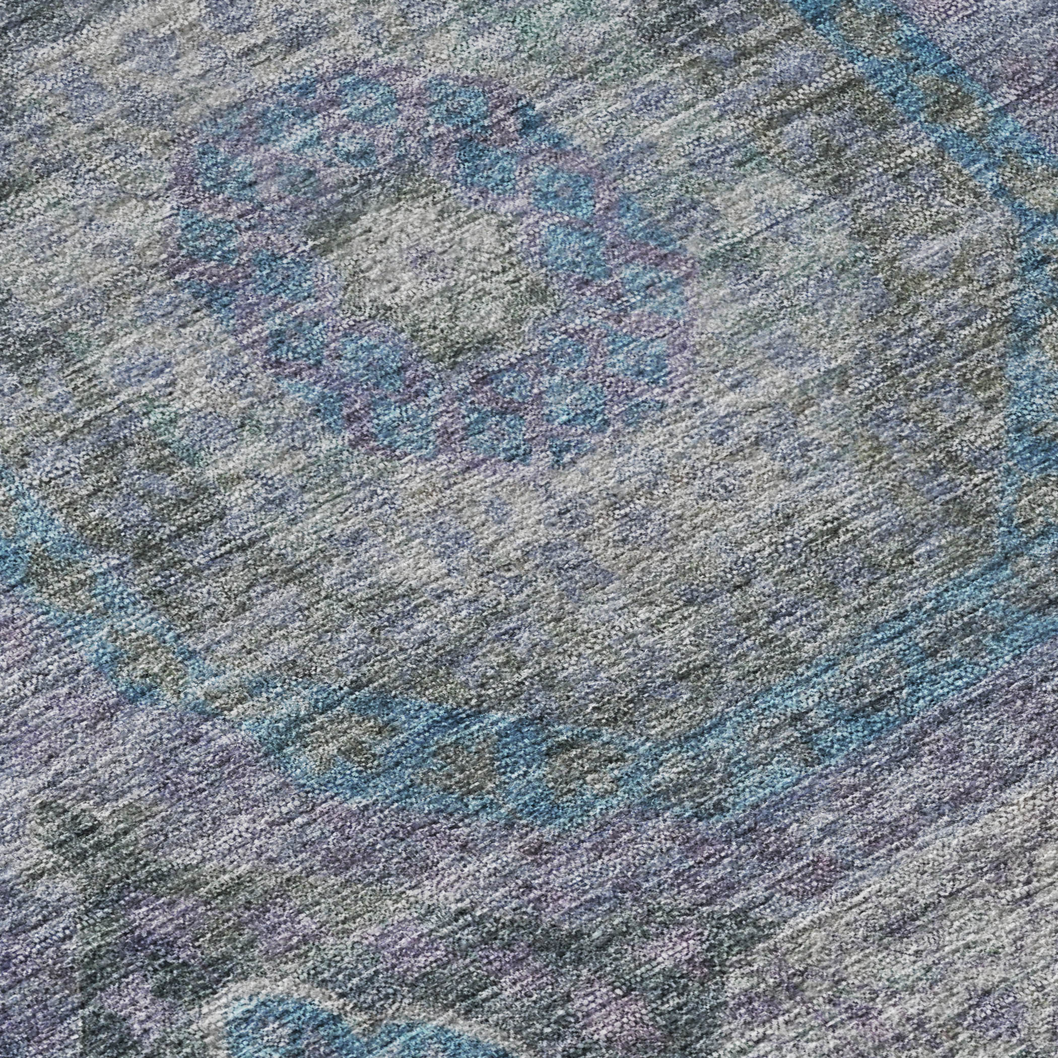 Karaj Circles Polyester Area Rug - Image 4