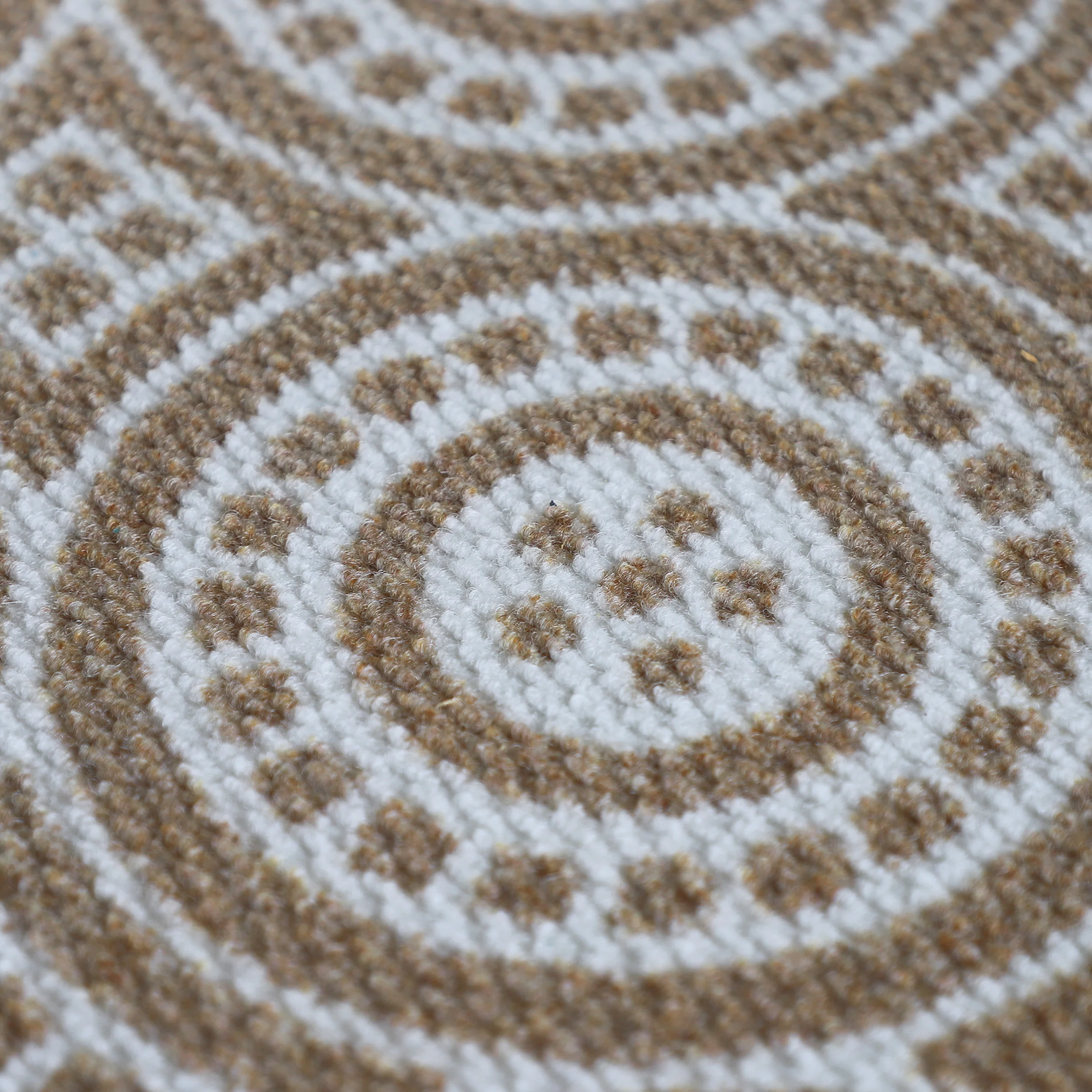 Neighburly Medallions Doormat, Coir & White Double Door - Image 5