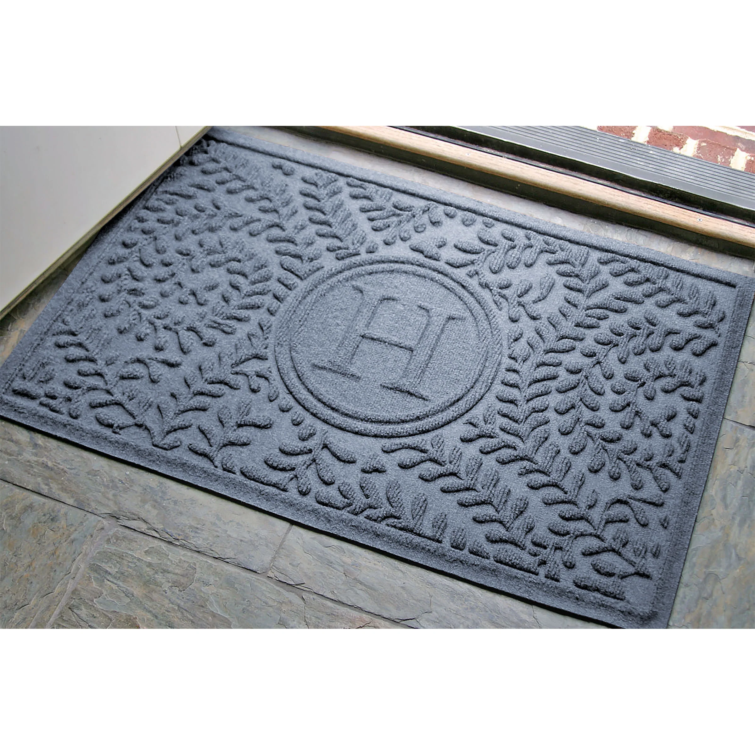 WaterHog® Boxwood Monogram Indoor/Outdoor Personalized Door Mat, 2'x3' - Image 5