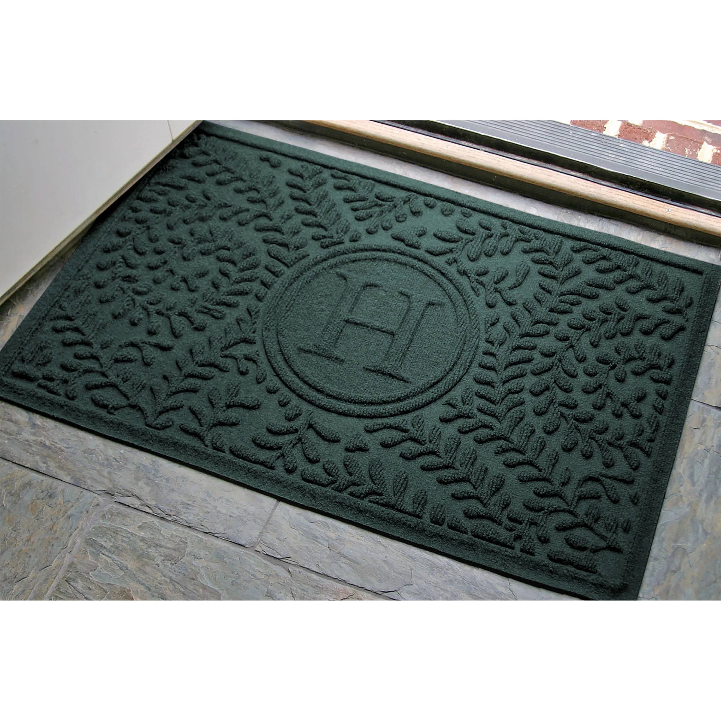 WaterHog® Boxwood Monogram Indoor/Outdoor Personalized Door Mat, 2'x3' - Image 6