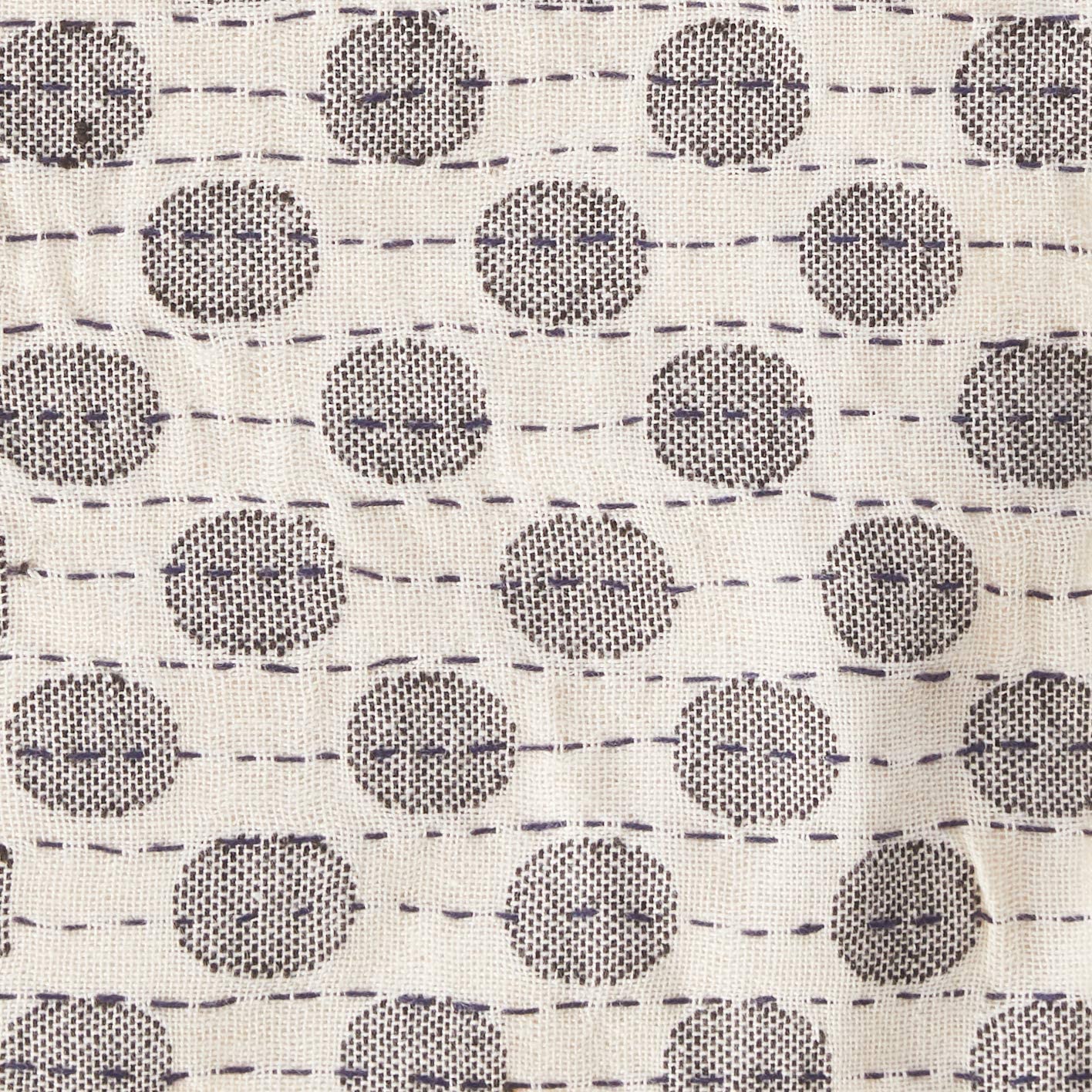 Artisan Hand Loomed Placemat - Gray Dots - 14" x 19"- Set of 4 - Image 5
