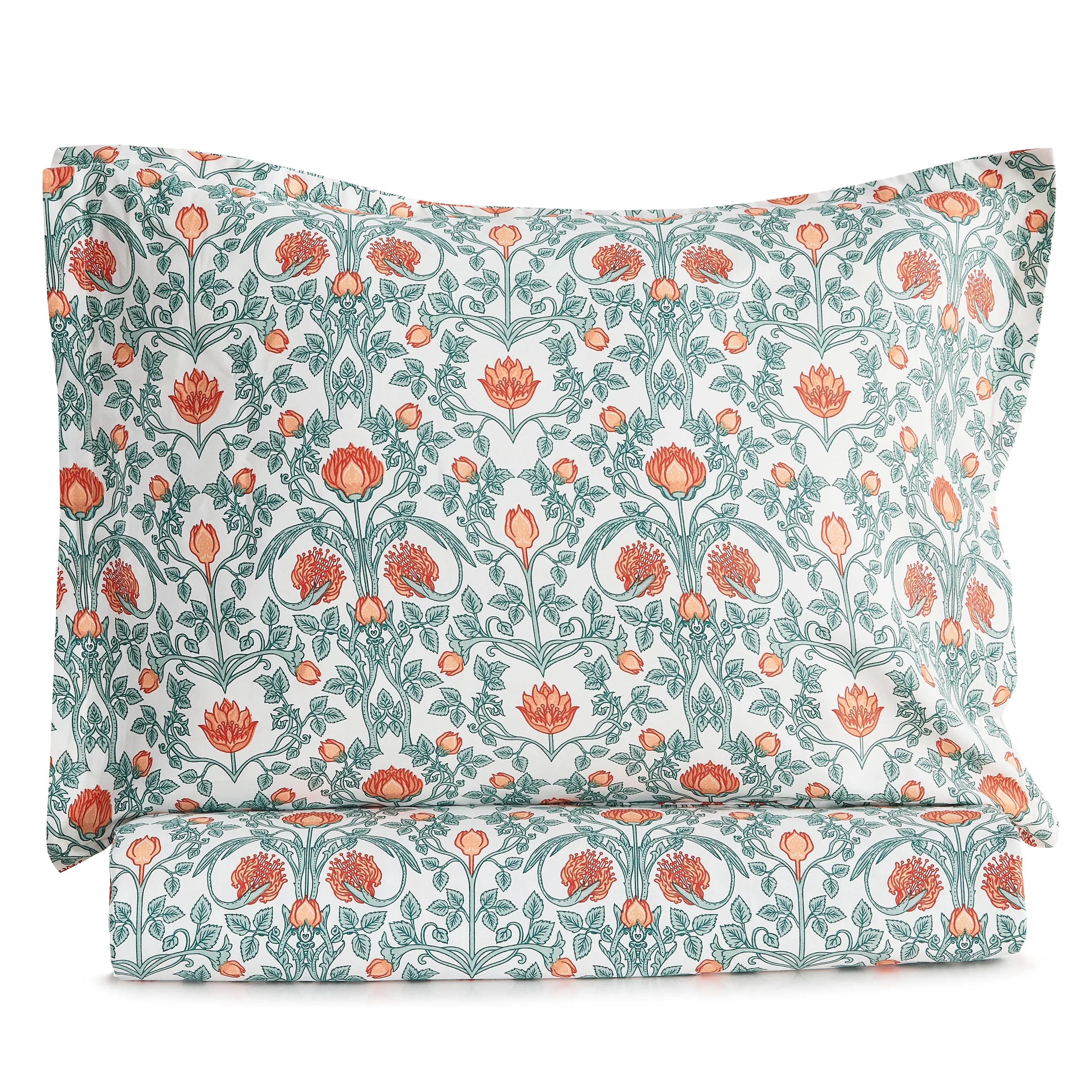 Arts & Crafts Floral Printed Duvet Set - Image 6