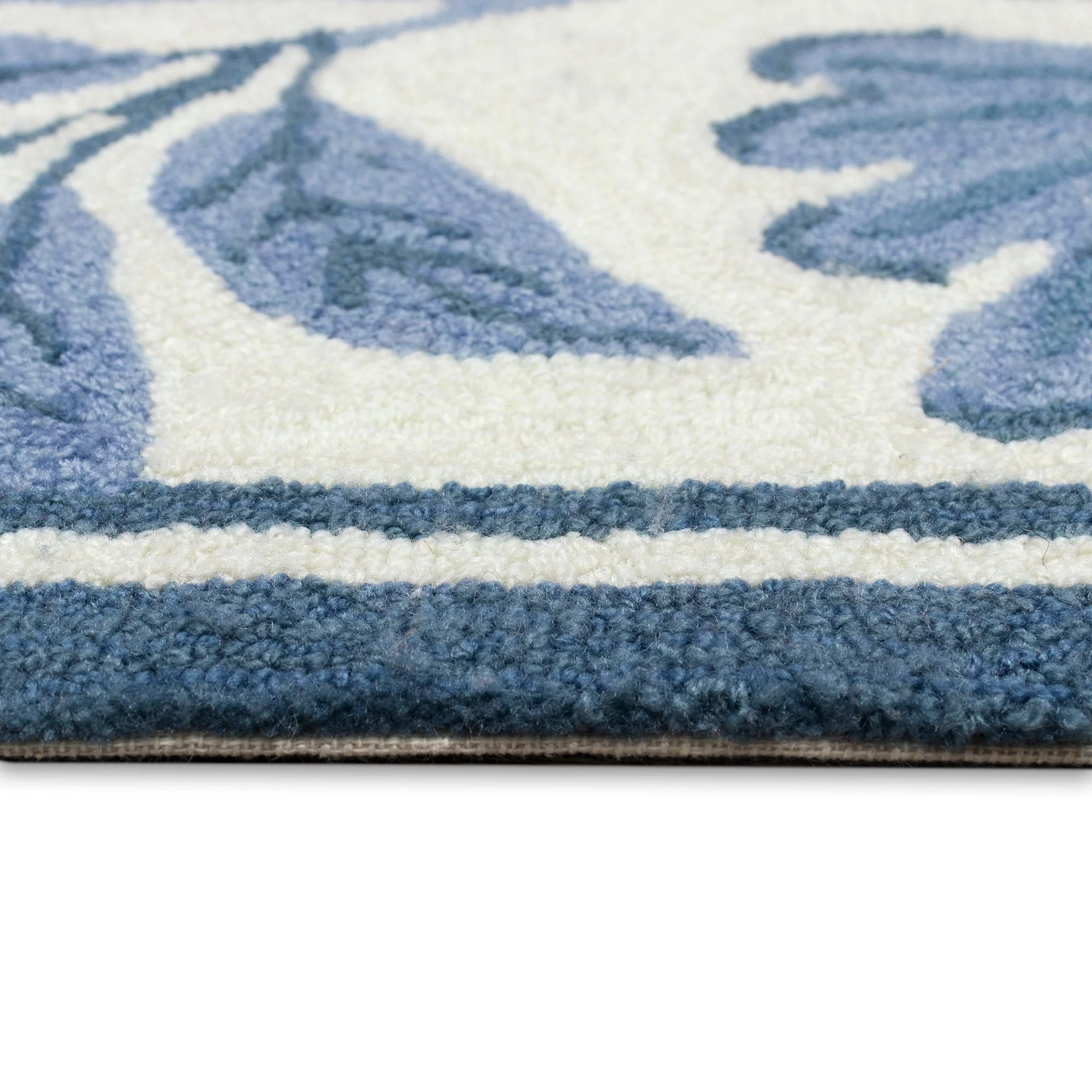 Liora Manne Capri Floral Vine Indoor/Outdoor Area Rug Blue - Image 13