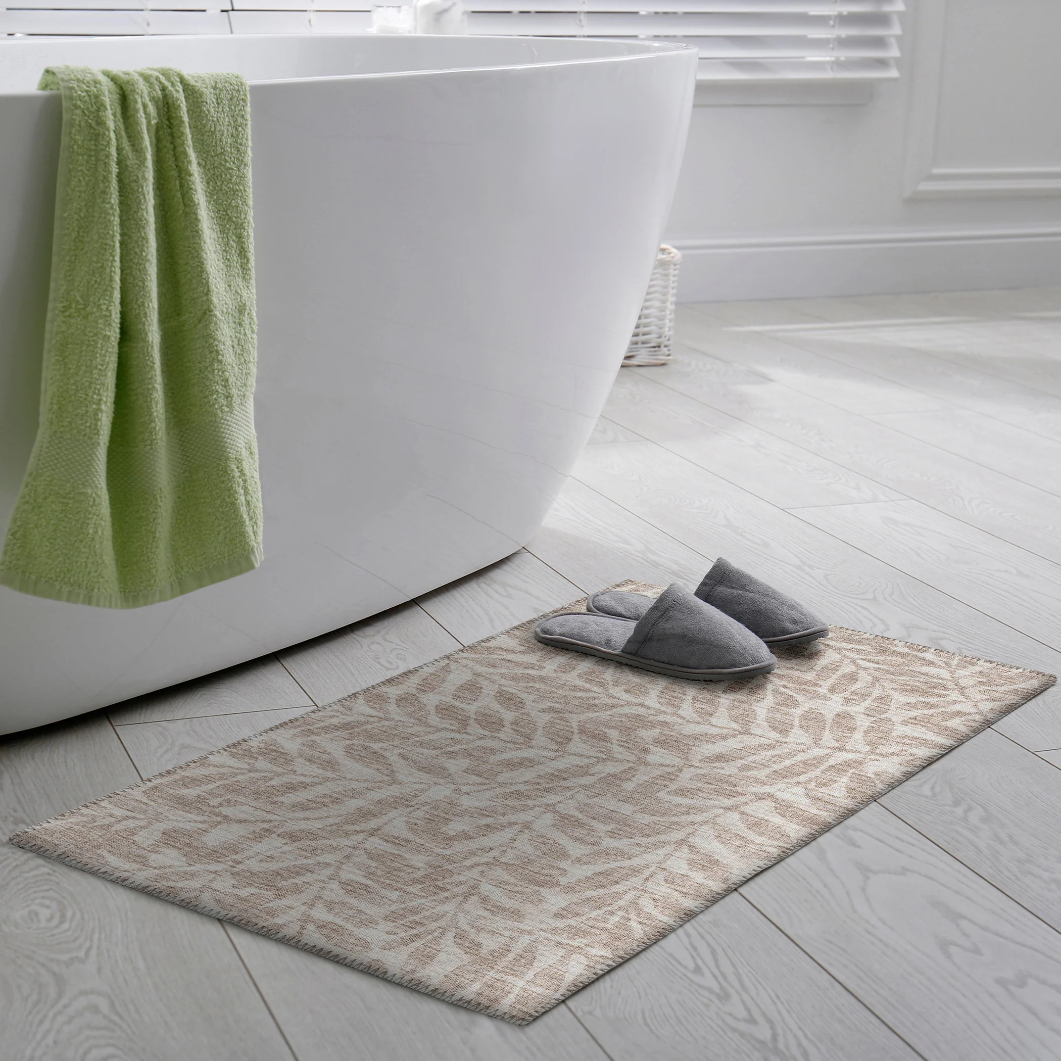 Sedona Leaf Patterned Polyester Area Rug - Image 53