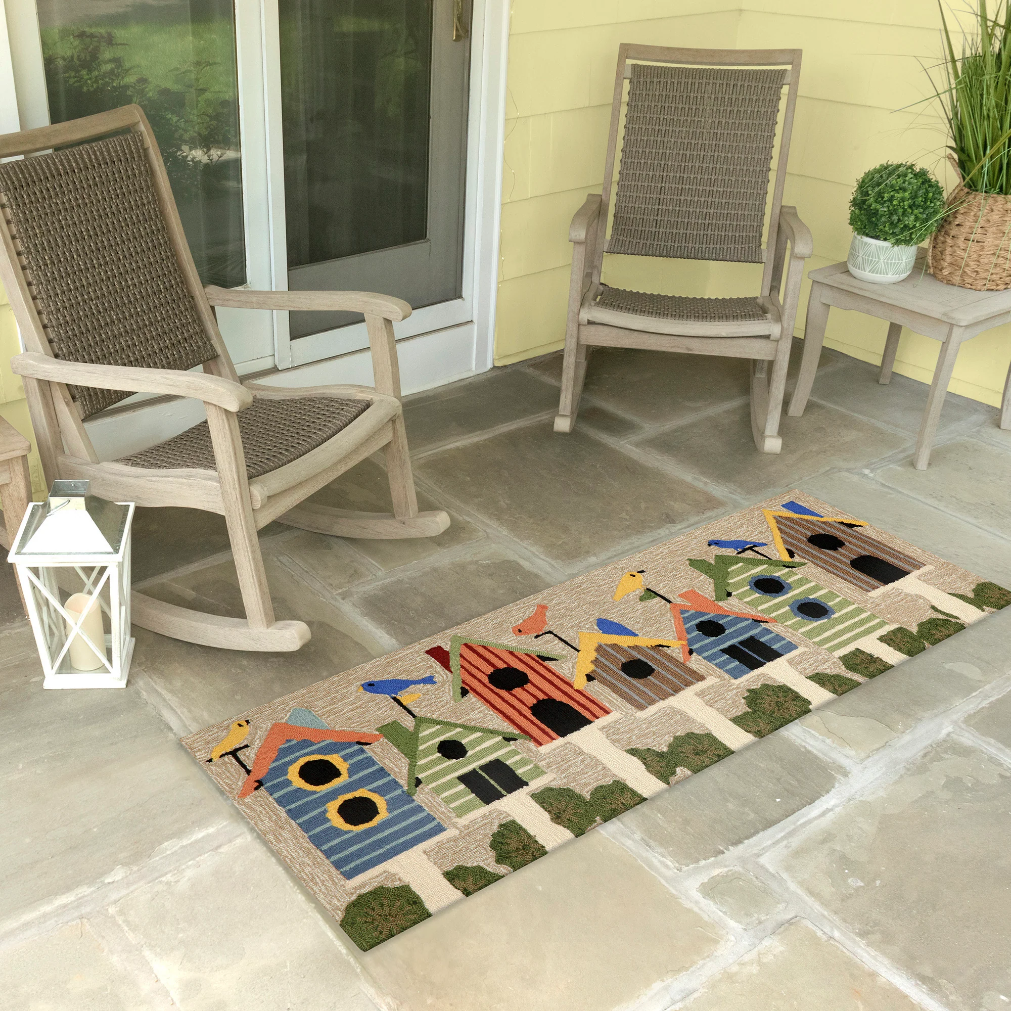 Birdhouses Indoor/Outdoor Rug - Image 3