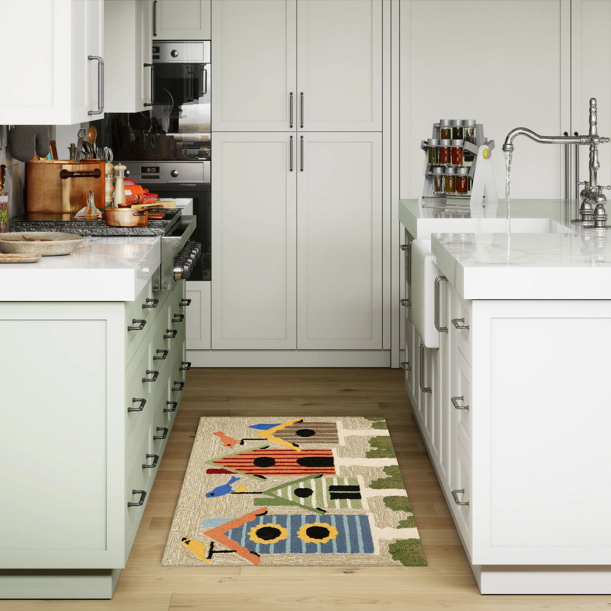Birdhouses Indoor/Outdoor Rug - Image 4