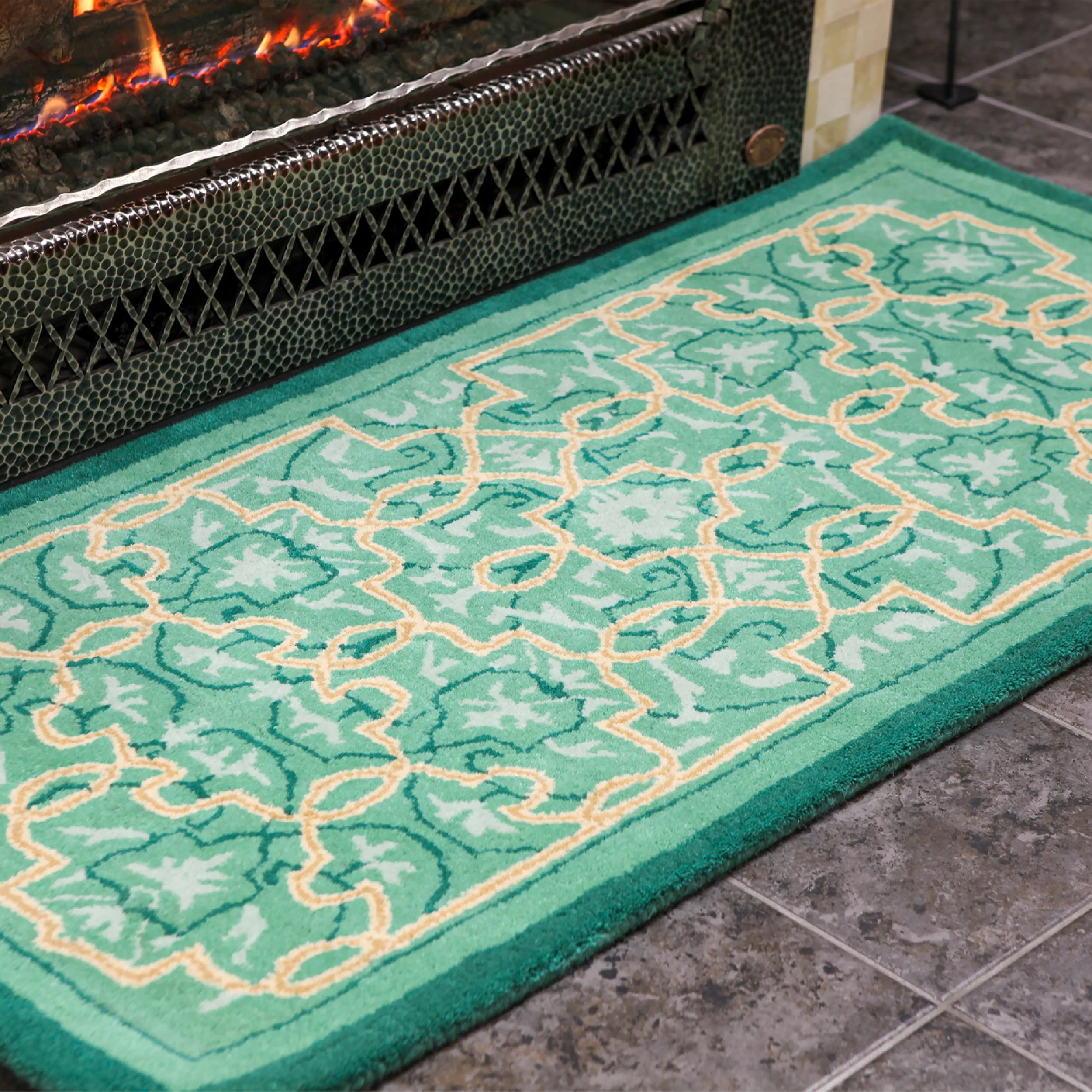 Tabriz Wool Rug, 56"x26" - Image 5