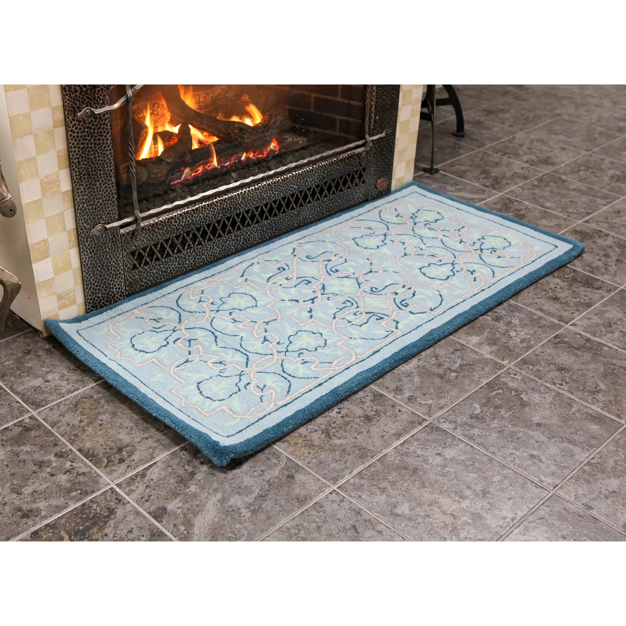 Tabriz Wool Rug, 56"x26" - Image 9