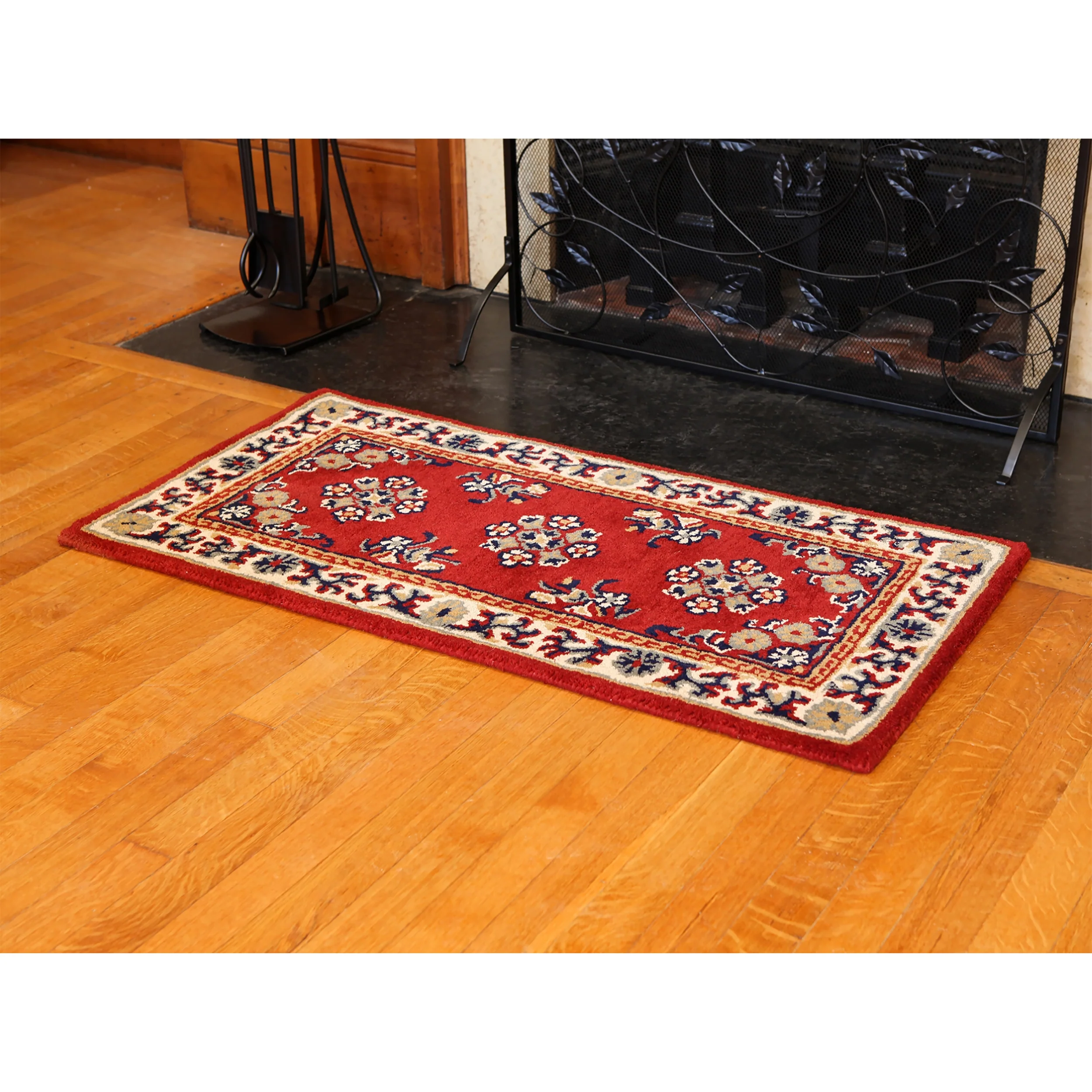 Oriental Wool Rug, 44"x22" - Image 6