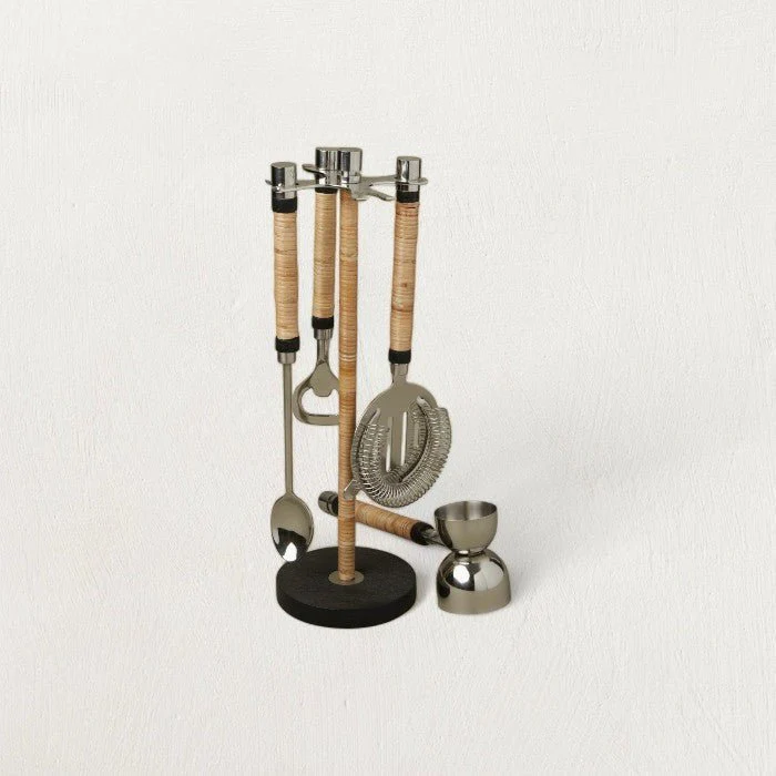 Bailey Rattan Hanging Bar Tool Set - Image 2