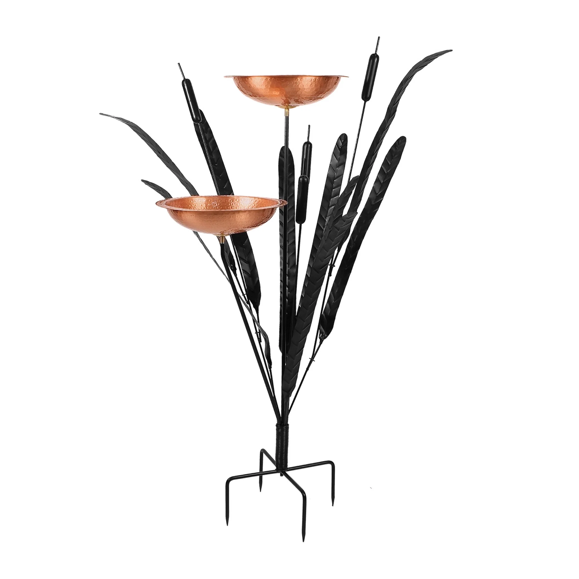 Double Cattail Birdbath - Image 3