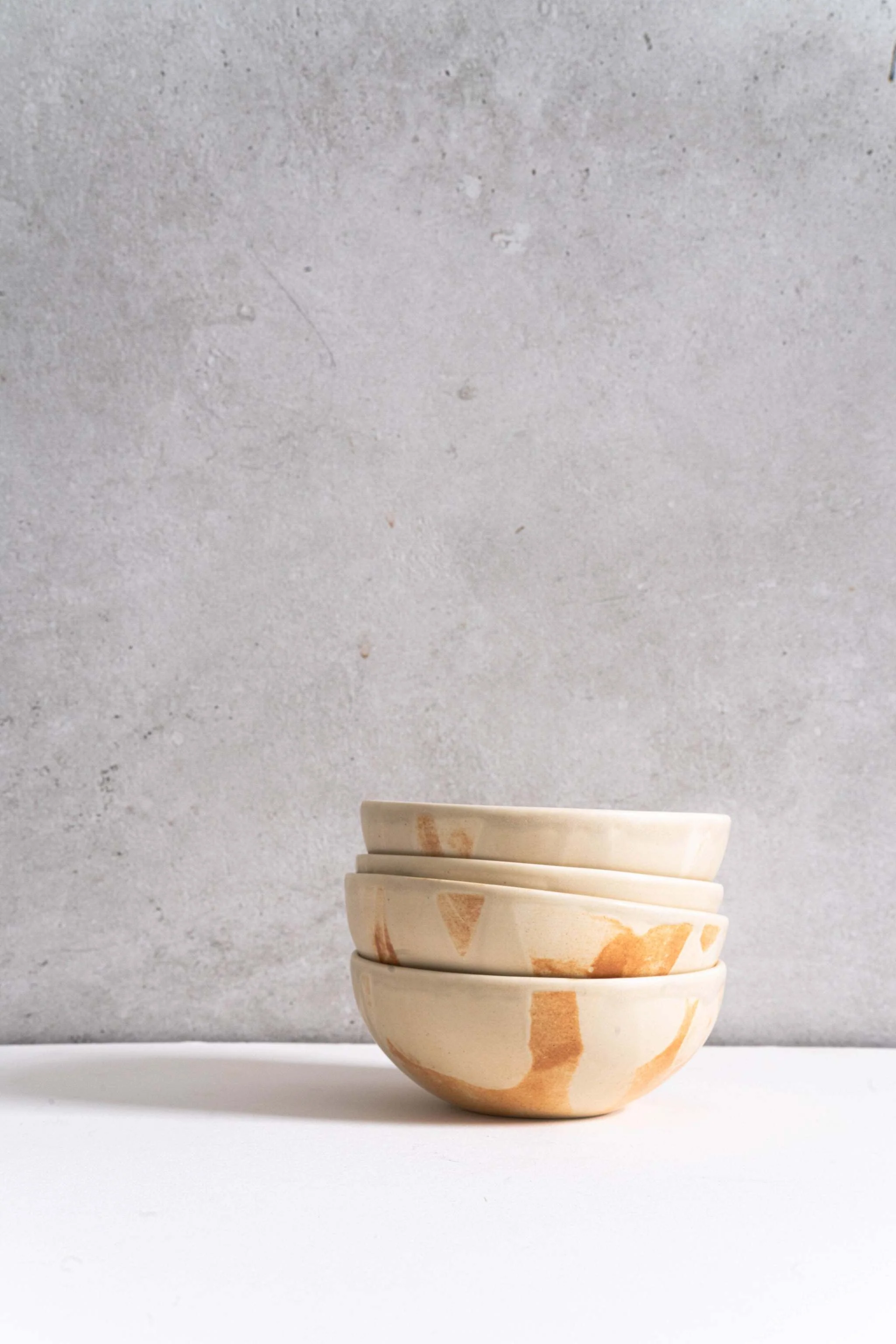 Beige Matte Stoneware Bowl - Image 4