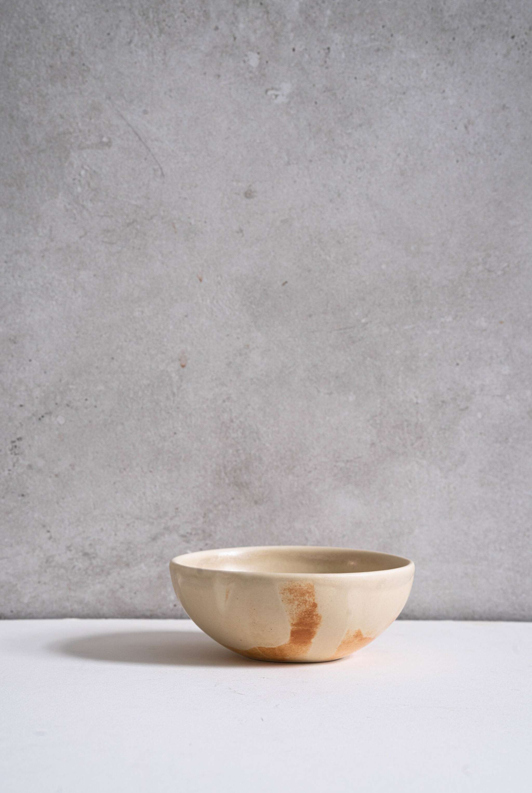 Beige Matte Stoneware Bowl - Image 6
