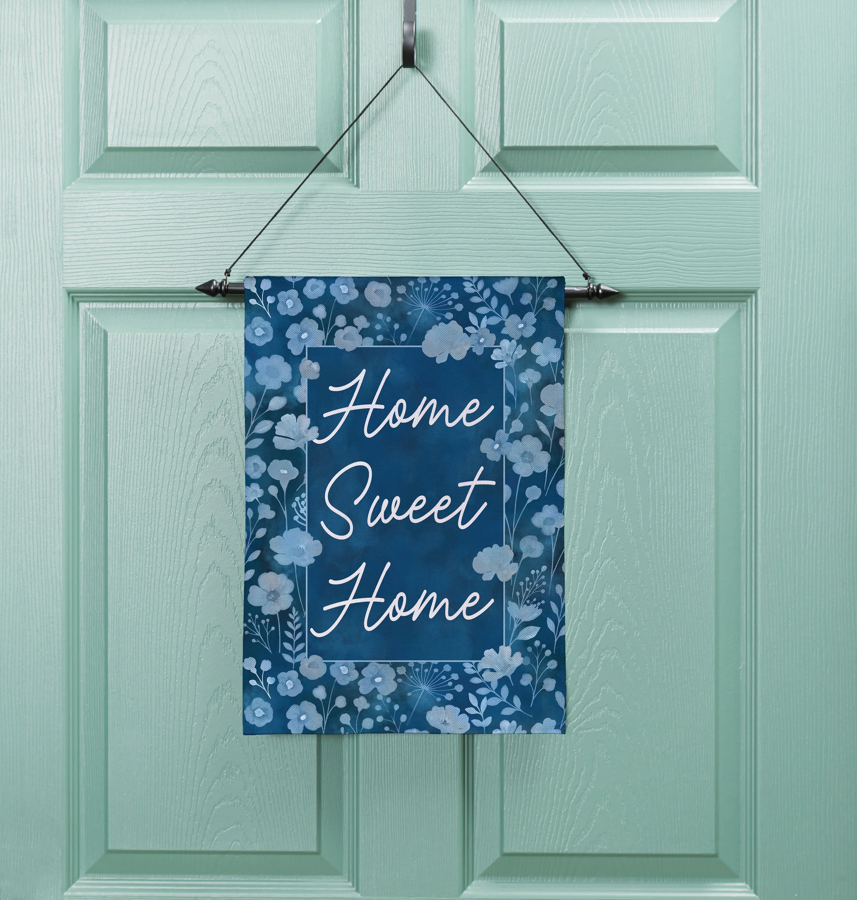 VivaStyle Gilded Meadow Burlap Garden Flag "Home Sweet Home" - Image 2
