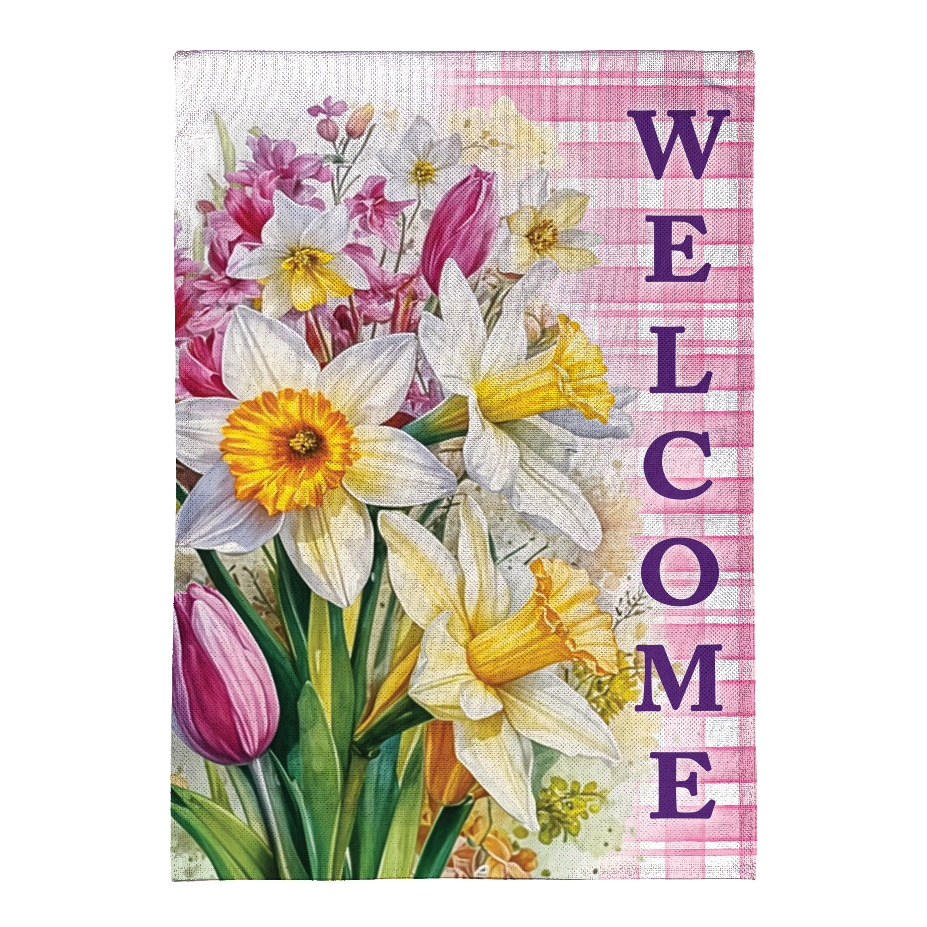 Blooming Buttercups Burlap Garden Flag - Image 2
