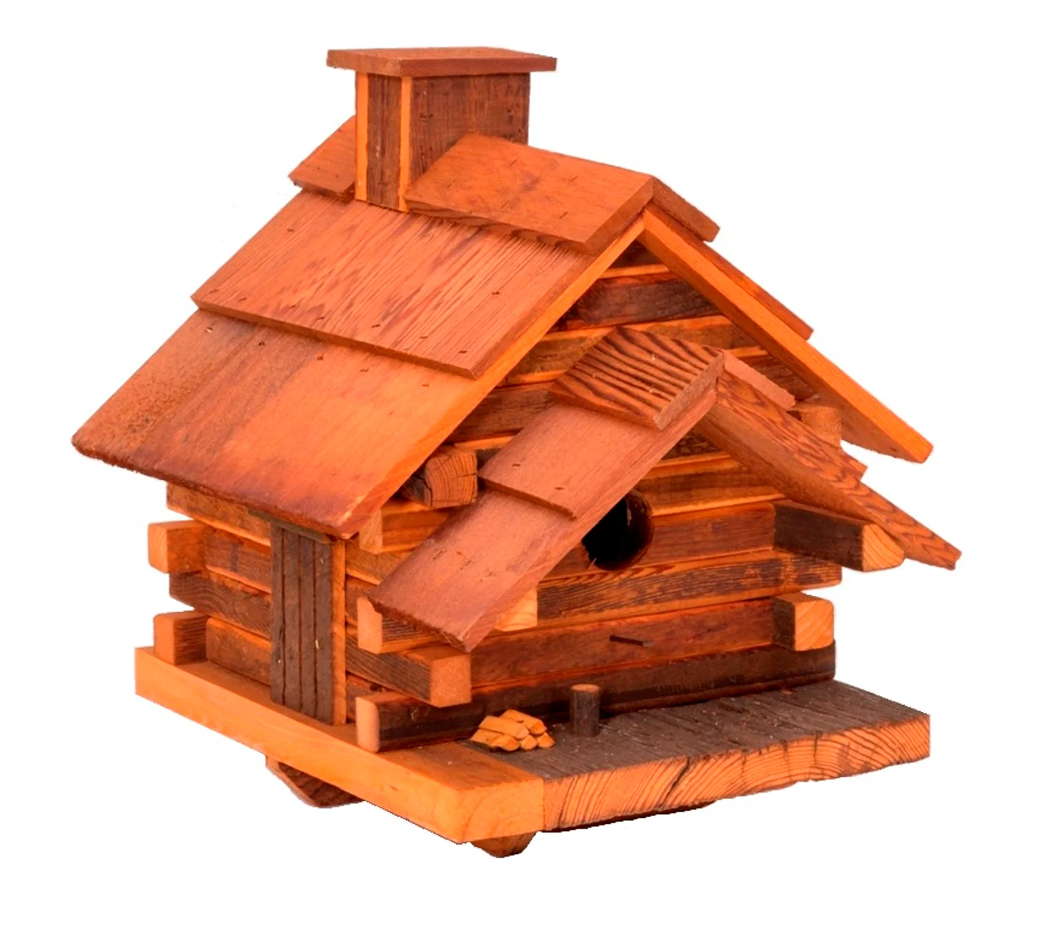 Conestoga Log Cabin Natural Cedar Bird House - Image 2