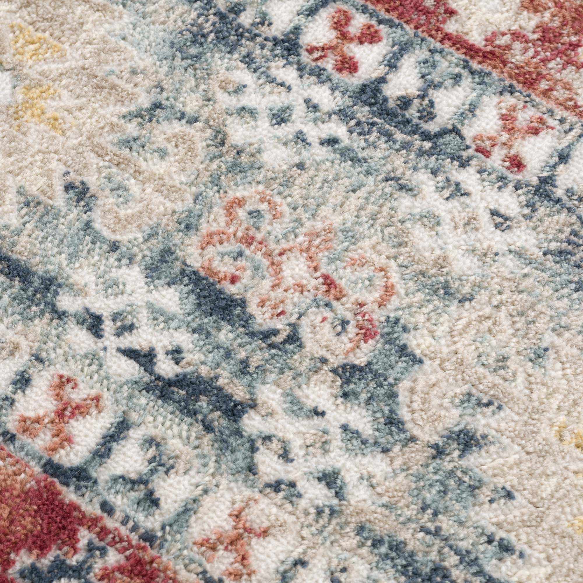 Bindi Blue & Rose Area Rug - Image 10