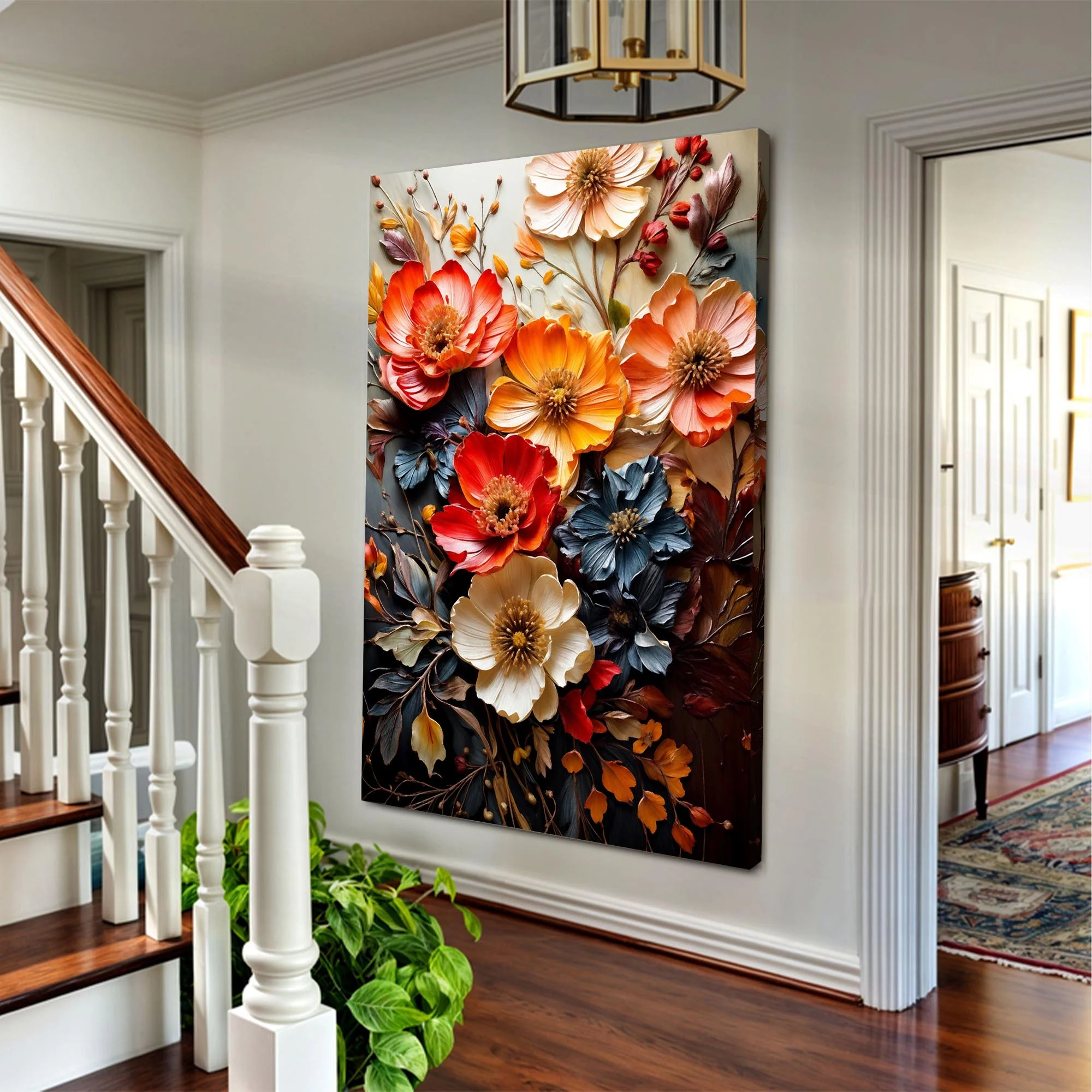 Blooming Garden Rhapsody Impasto Wall Art - Image 2
