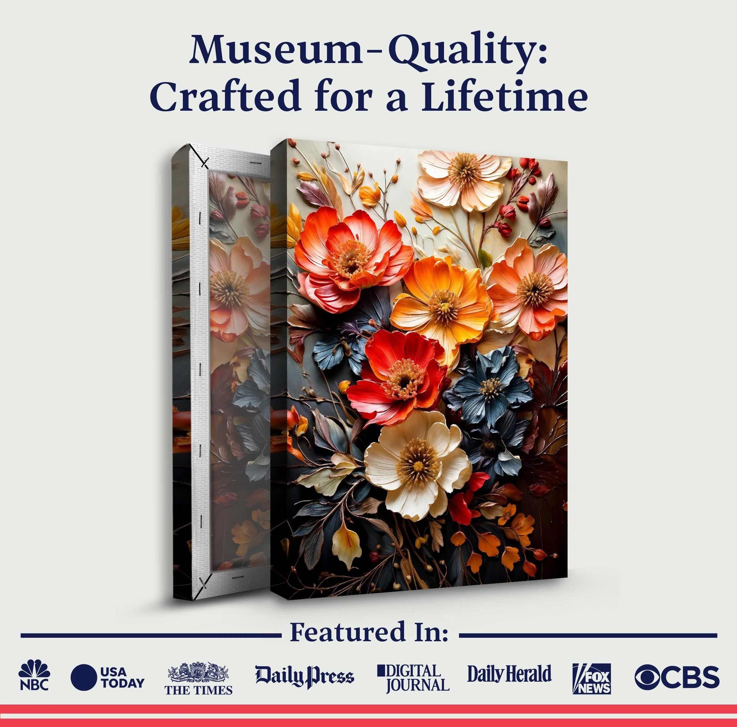 Blooming Garden Rhapsody Impasto Wall Art - Image 6