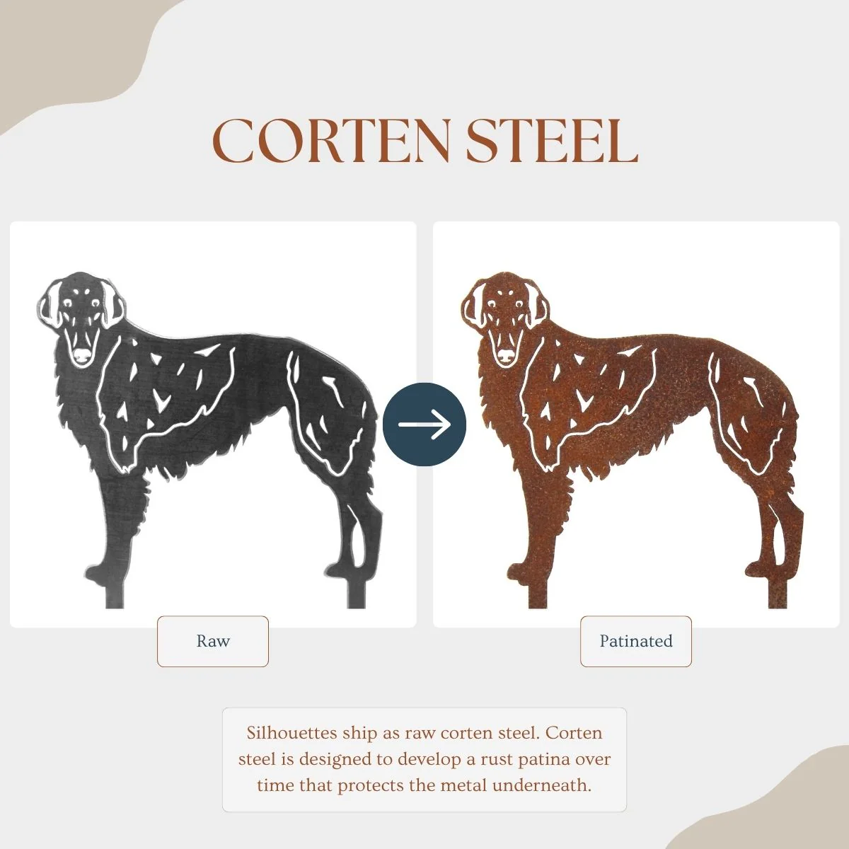 Borzoi Garden Stake - Image 3