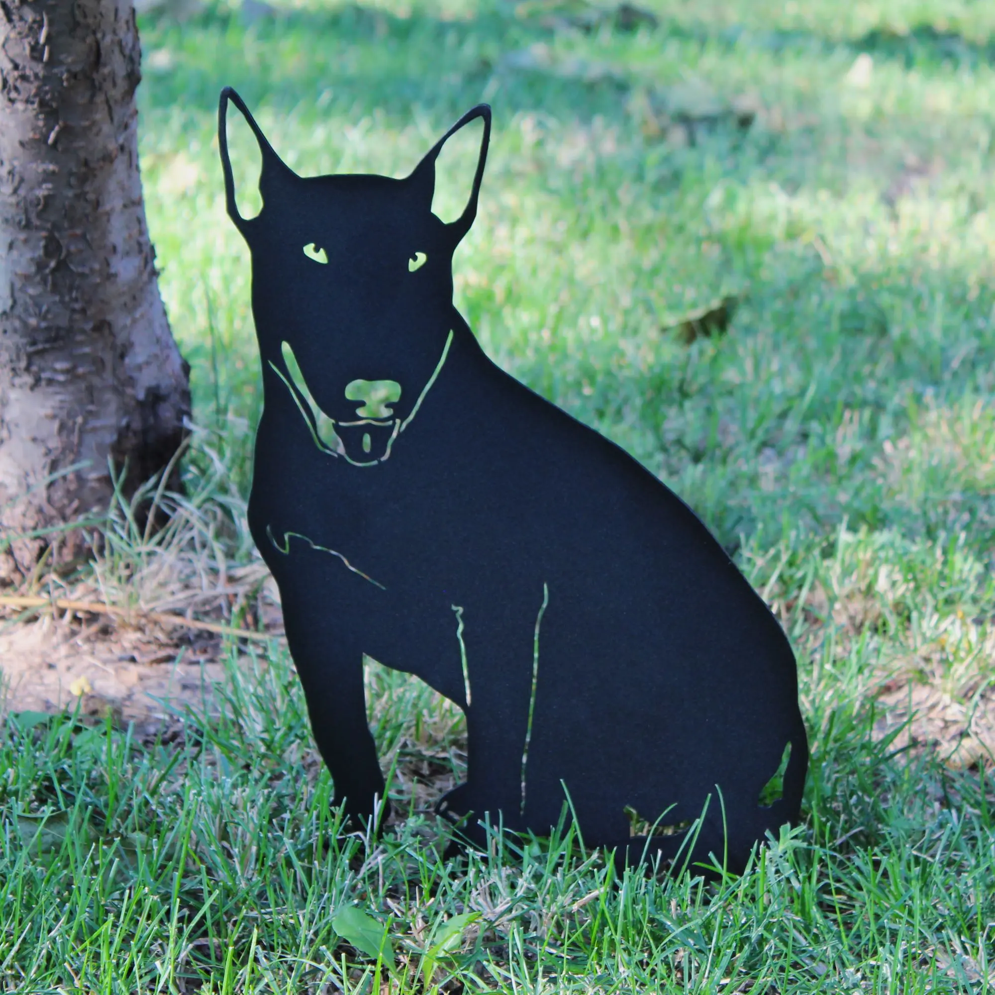 Bull Terrier Garden Stake