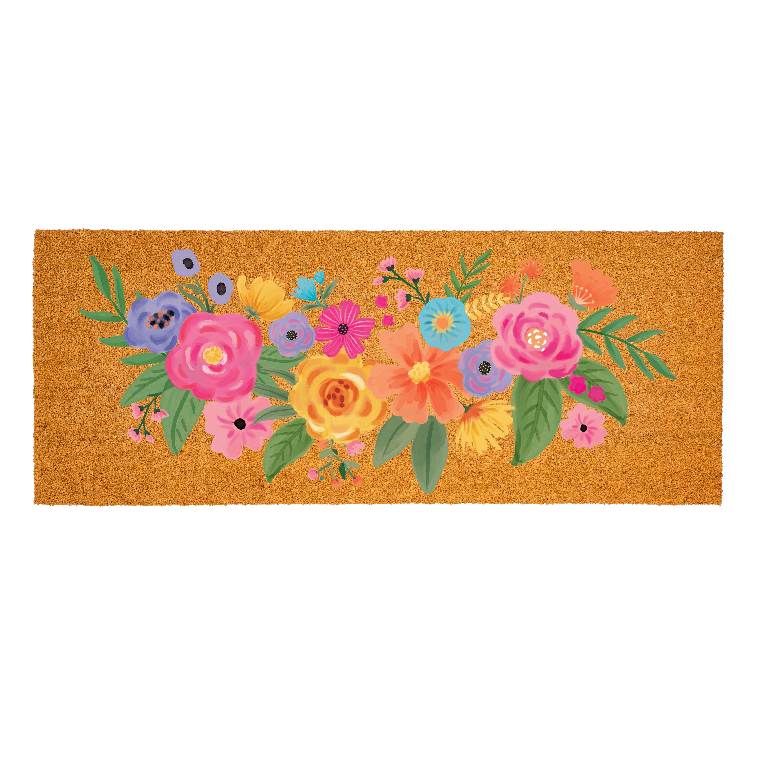 Bunny Blooms Spring Blossom, Coir Mat, 60"x24" - Image 2