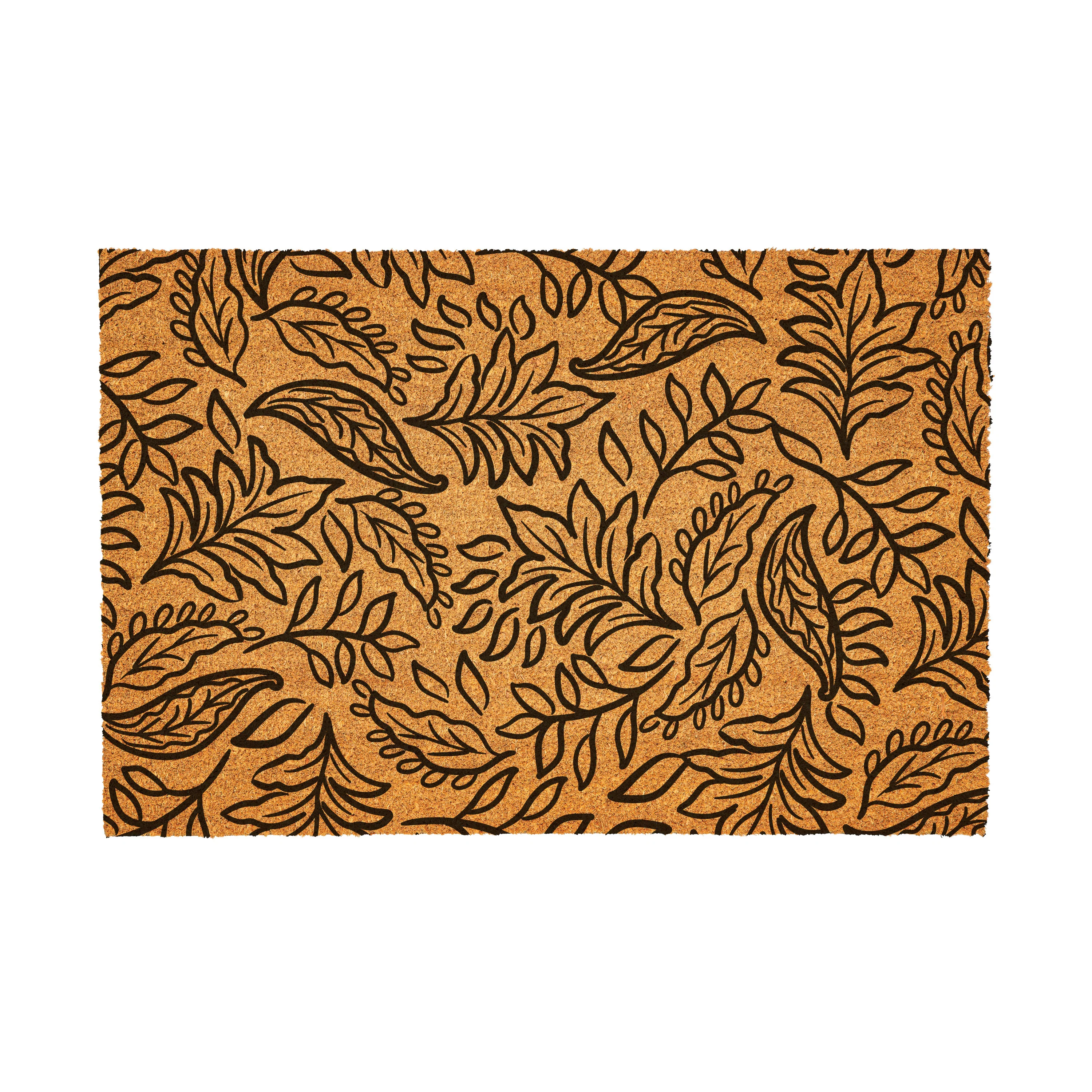 Harvest Blossom Jacobean Pumpkin Coir Mat, 36"x24” - Image 2