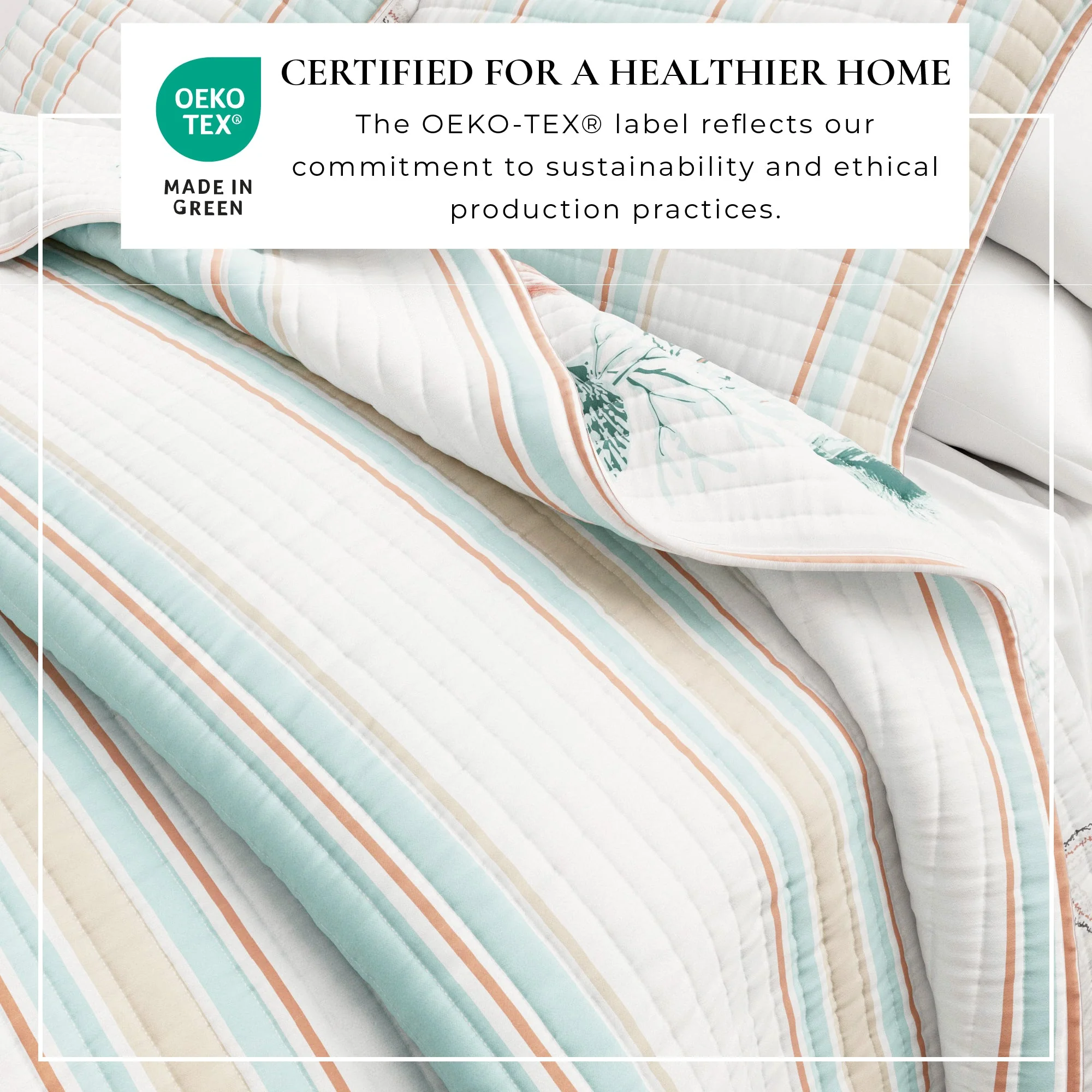 St. Augustine Coastal Printed Cotton Quilt Set - Image 5