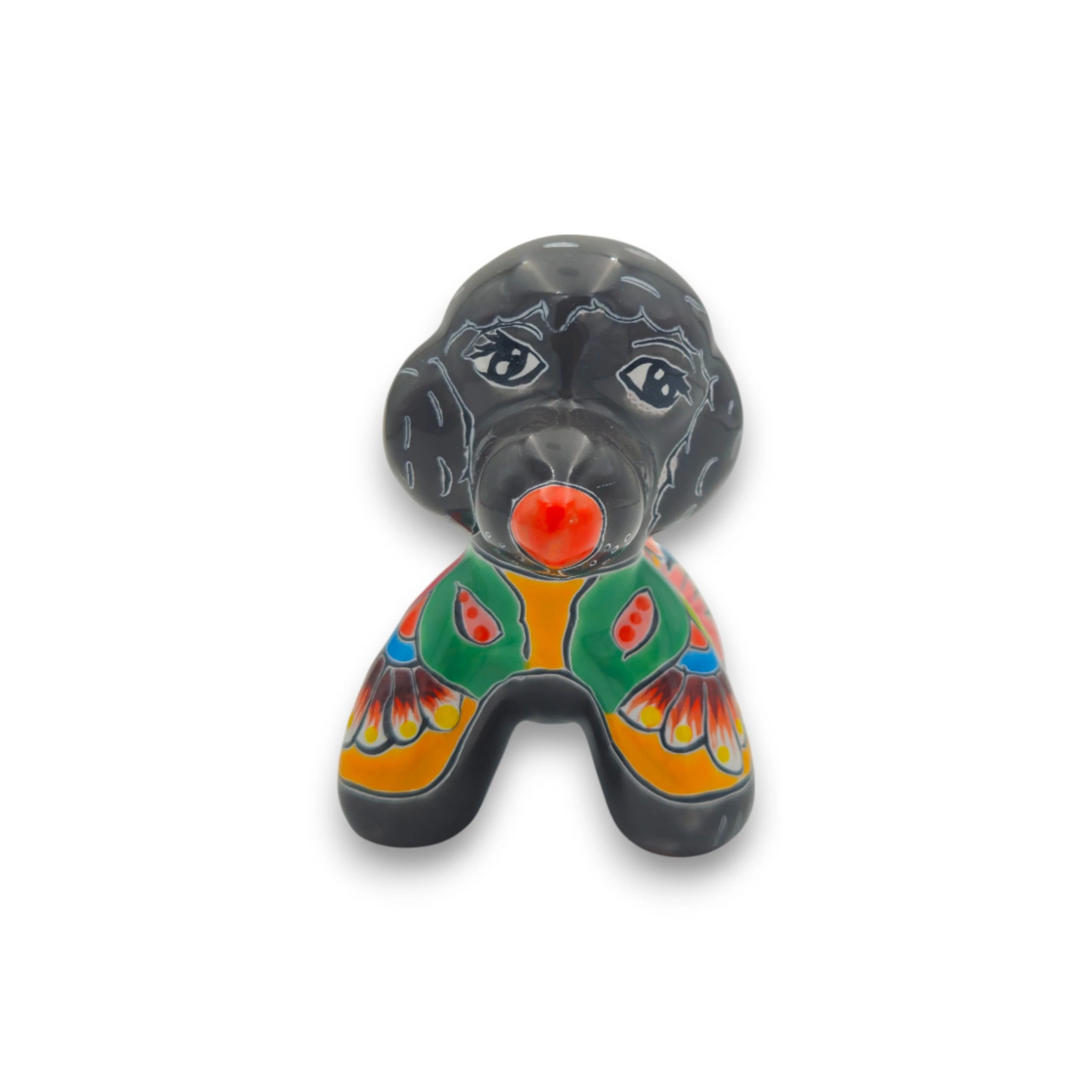 Colorful Talavera Poodle Planter | Mexican Hand-Painted Pottery - Image 6
