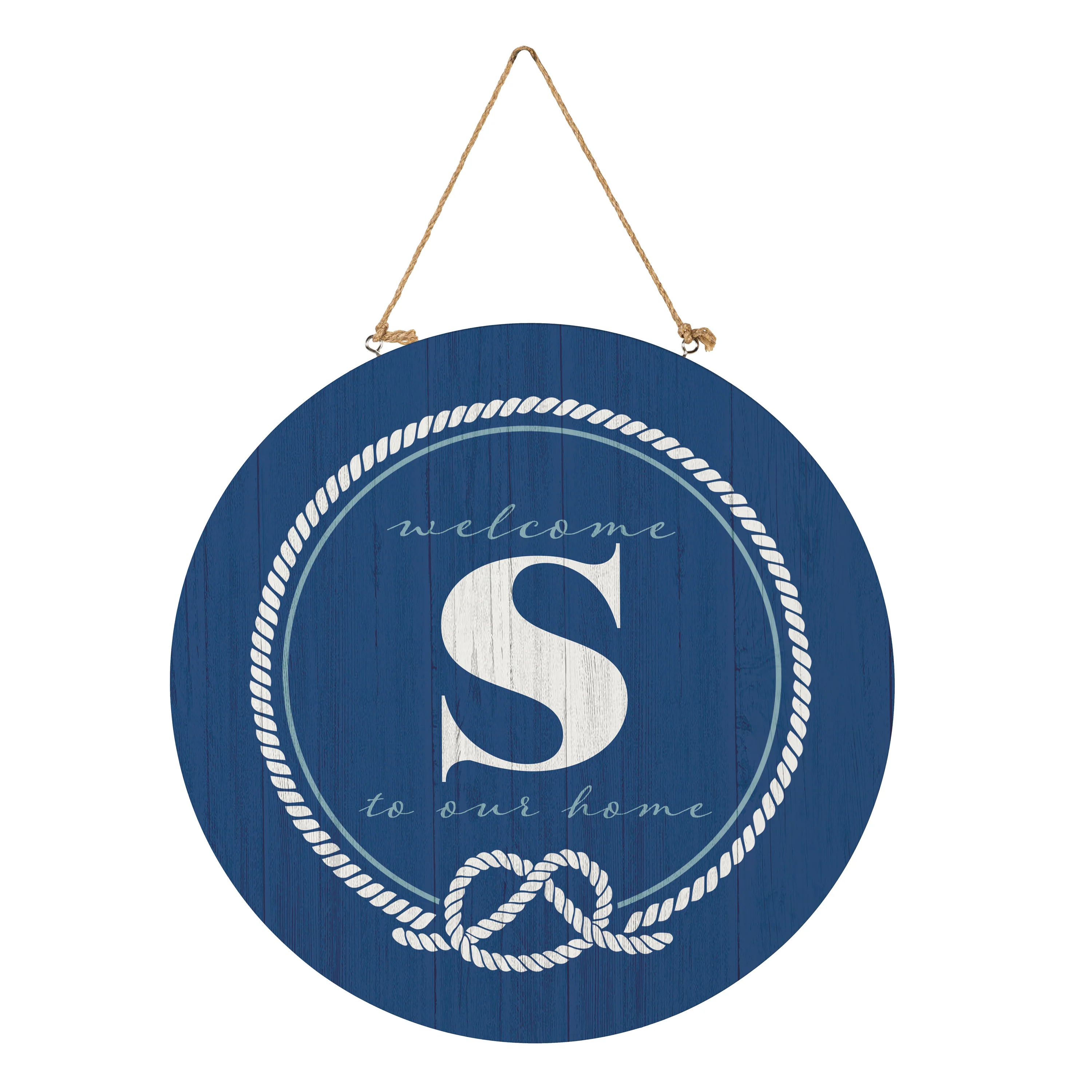 Coastal Door Décor Monogram Blue 18" S - Image 3