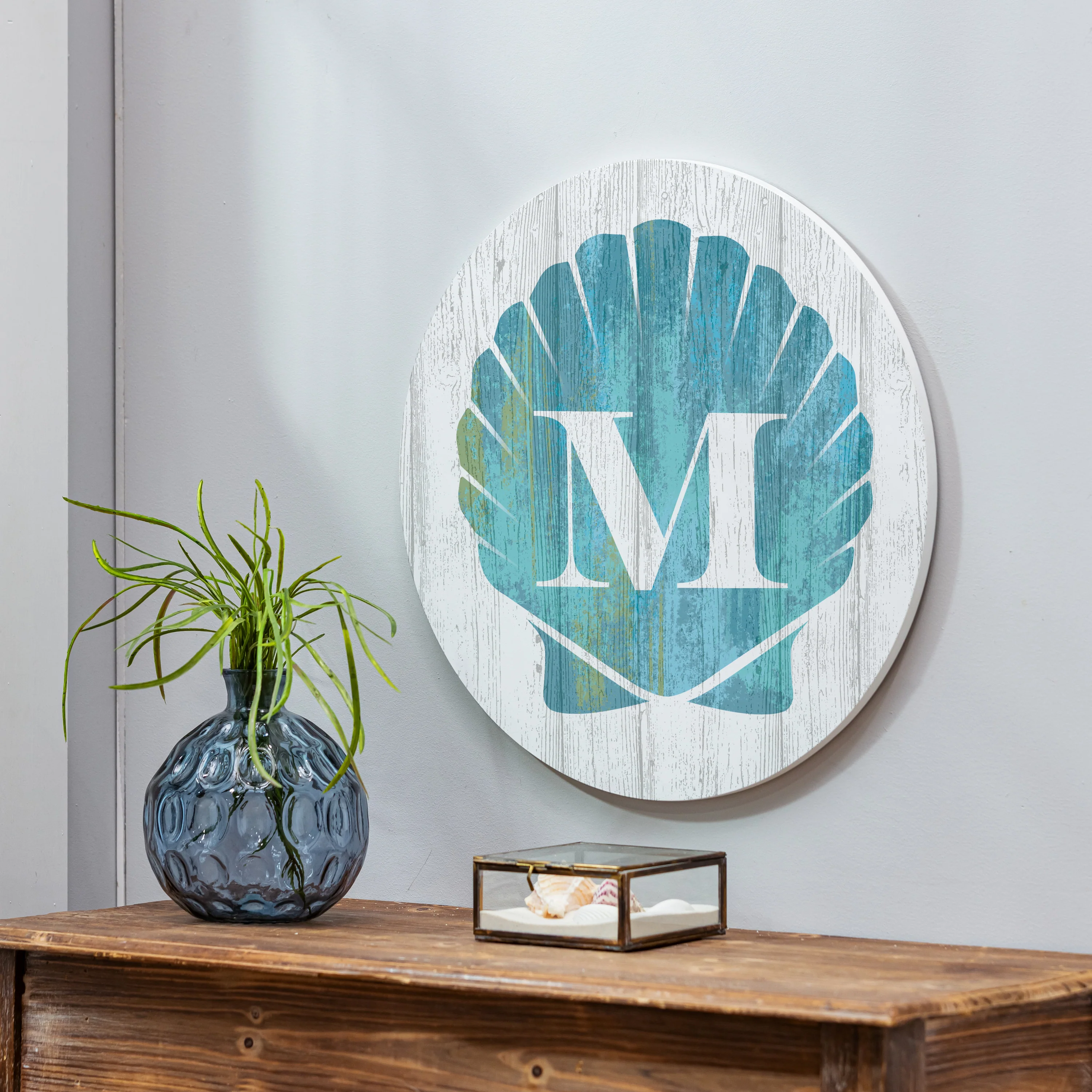 Coastal Door Décor Shell Monogram 18" M - Image 2