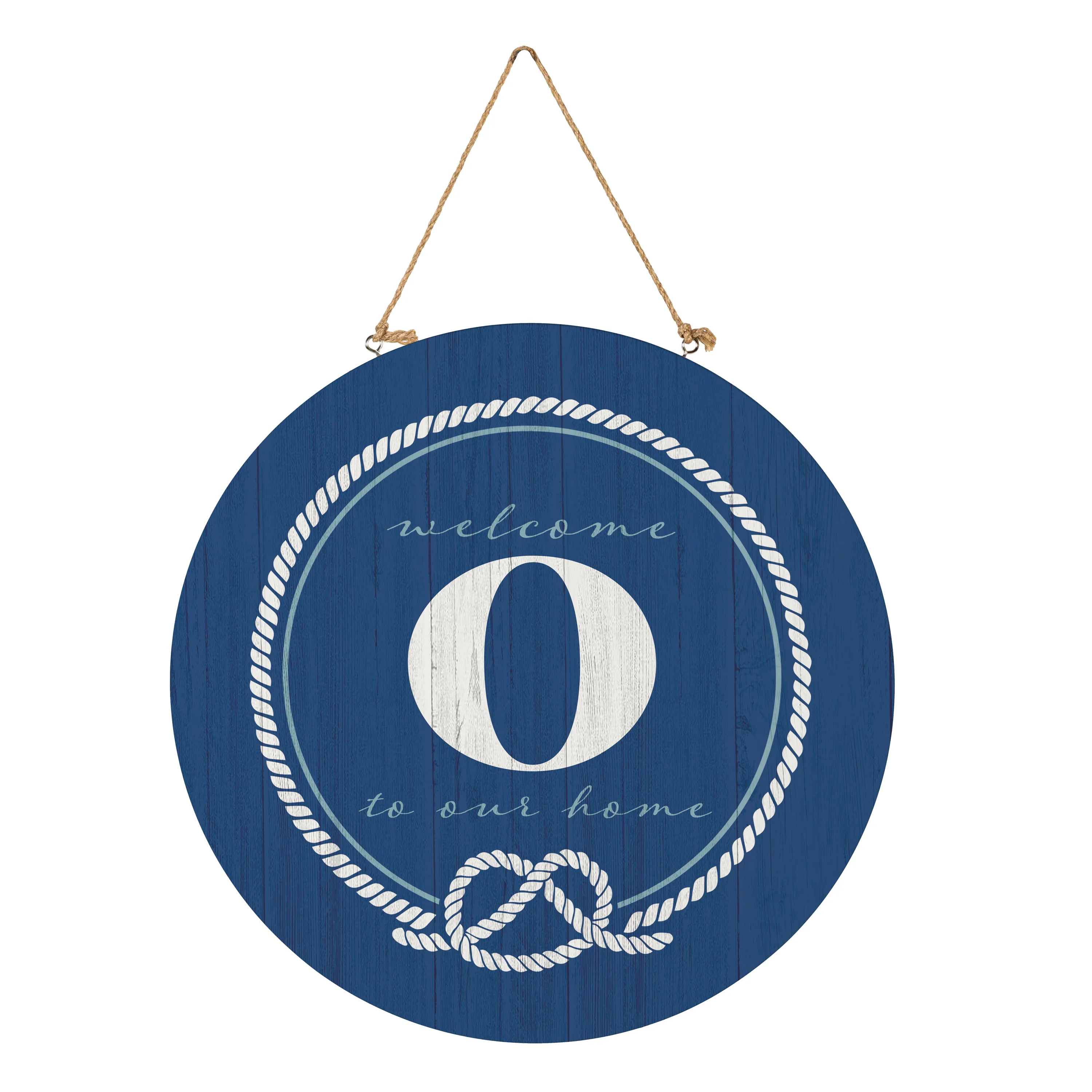 Coastal Door Décor Monogram Blue 18" O - Image 3
