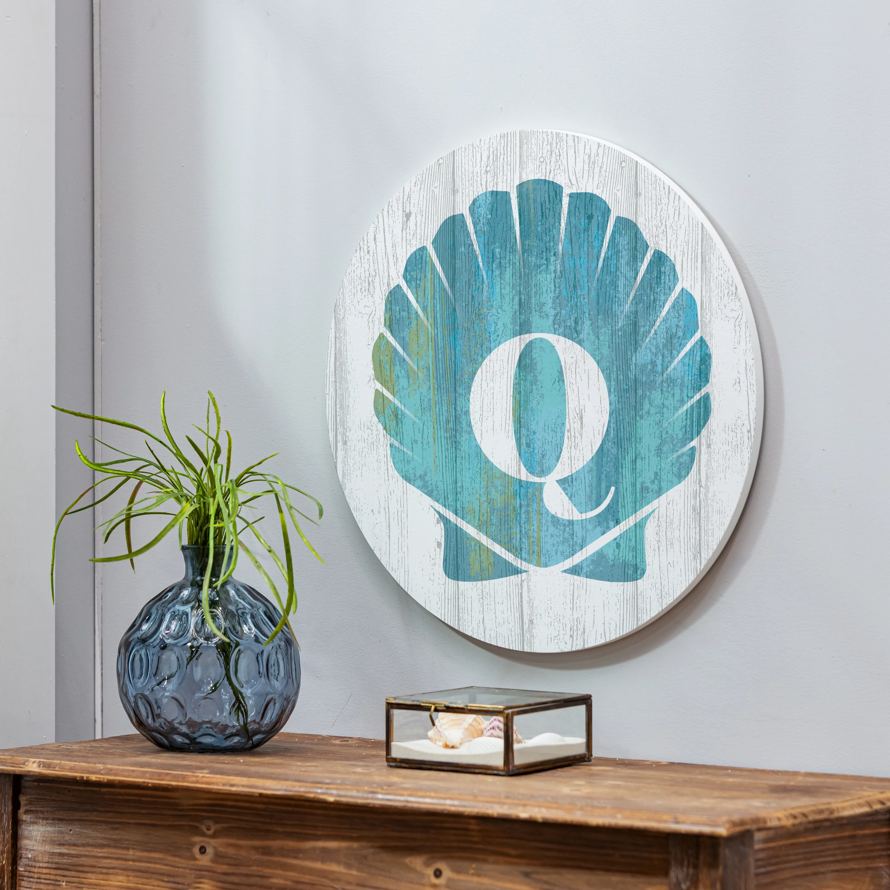 Coastal Door Décor Shell Monogram 18" Q - Image 2