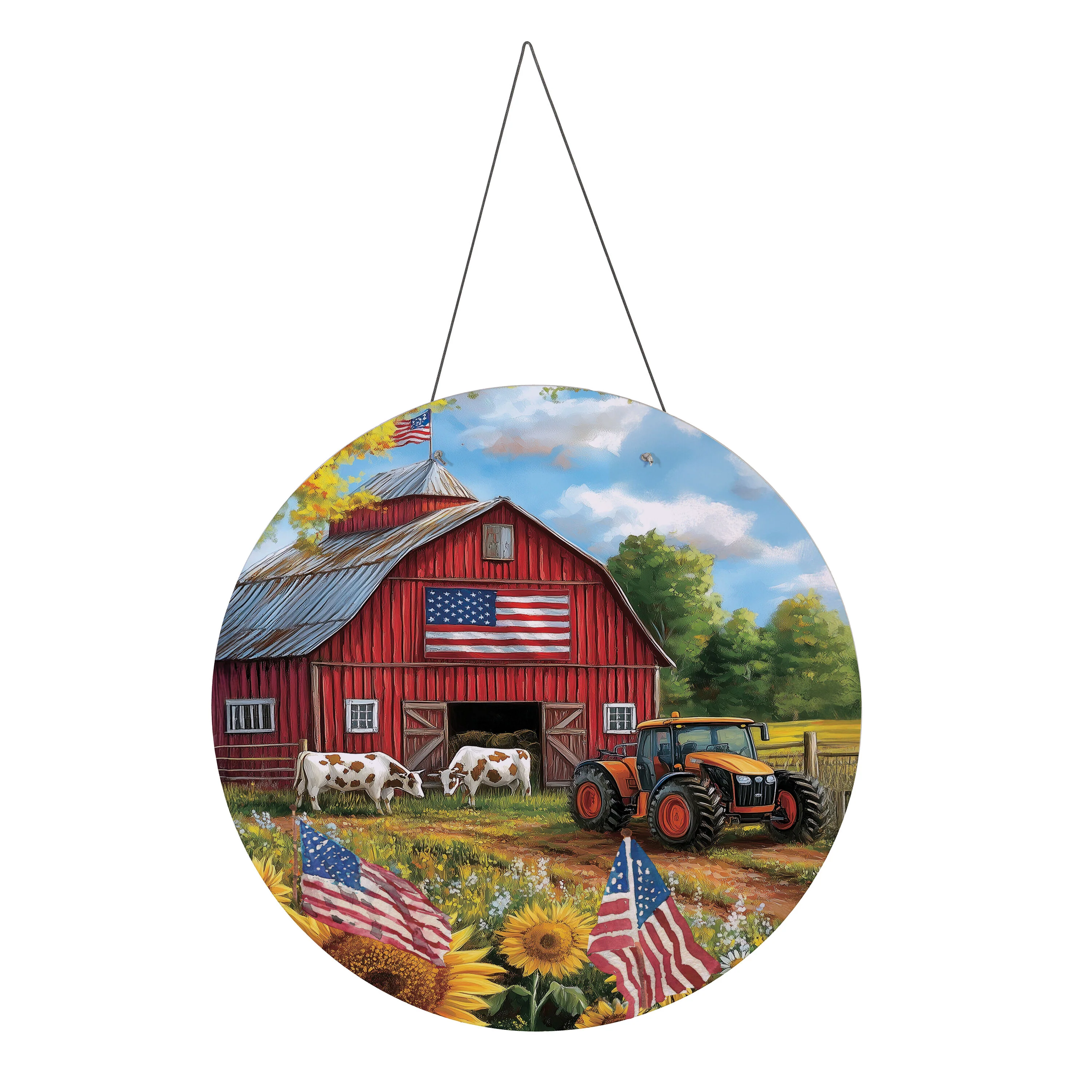 Patriotic Land 16"D Door Décor - Image 2