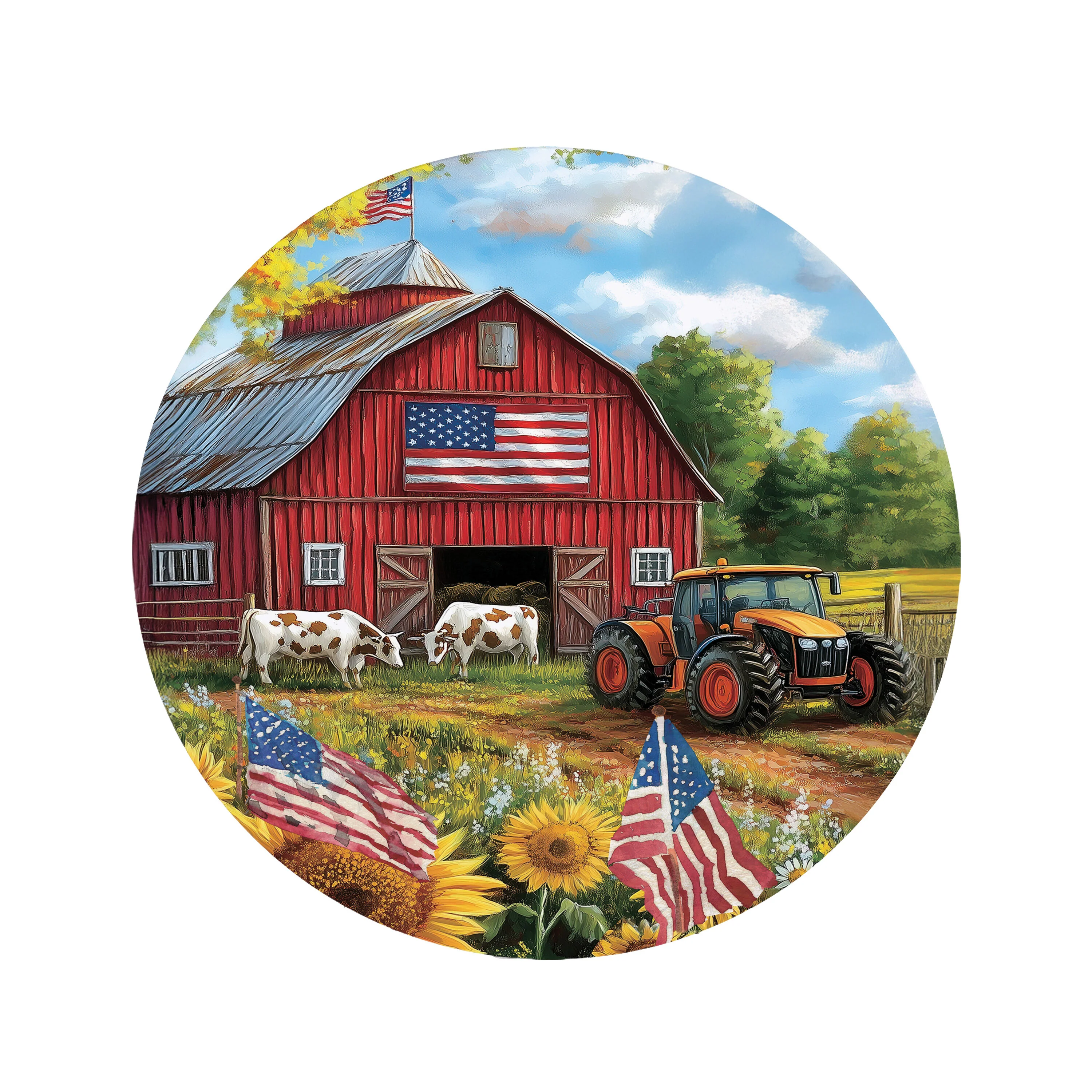Patriotic Land 16"D Door Décor - Image 3
