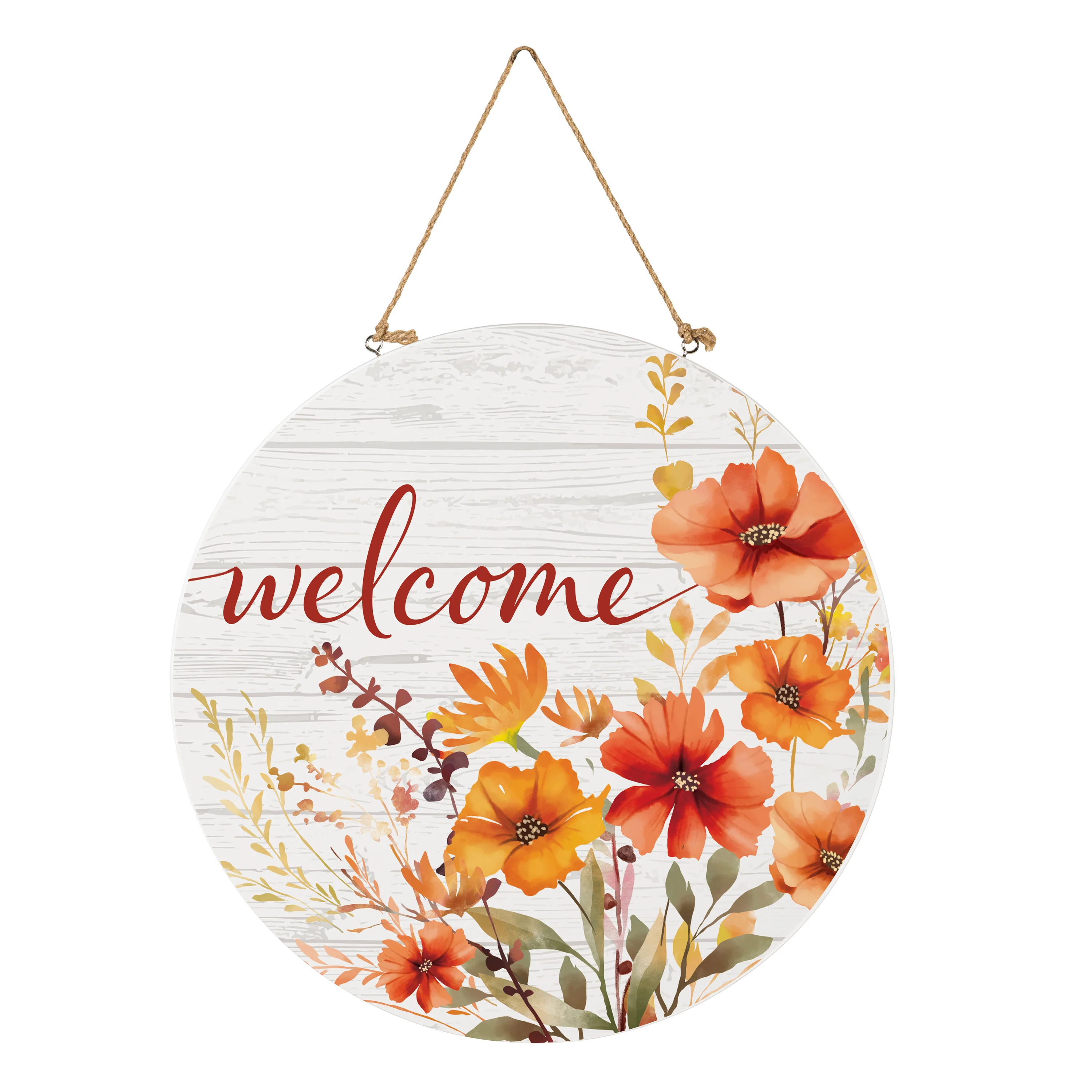 Harvest Blossom Wildflowers Wood Door Décor, 18" - Image 3