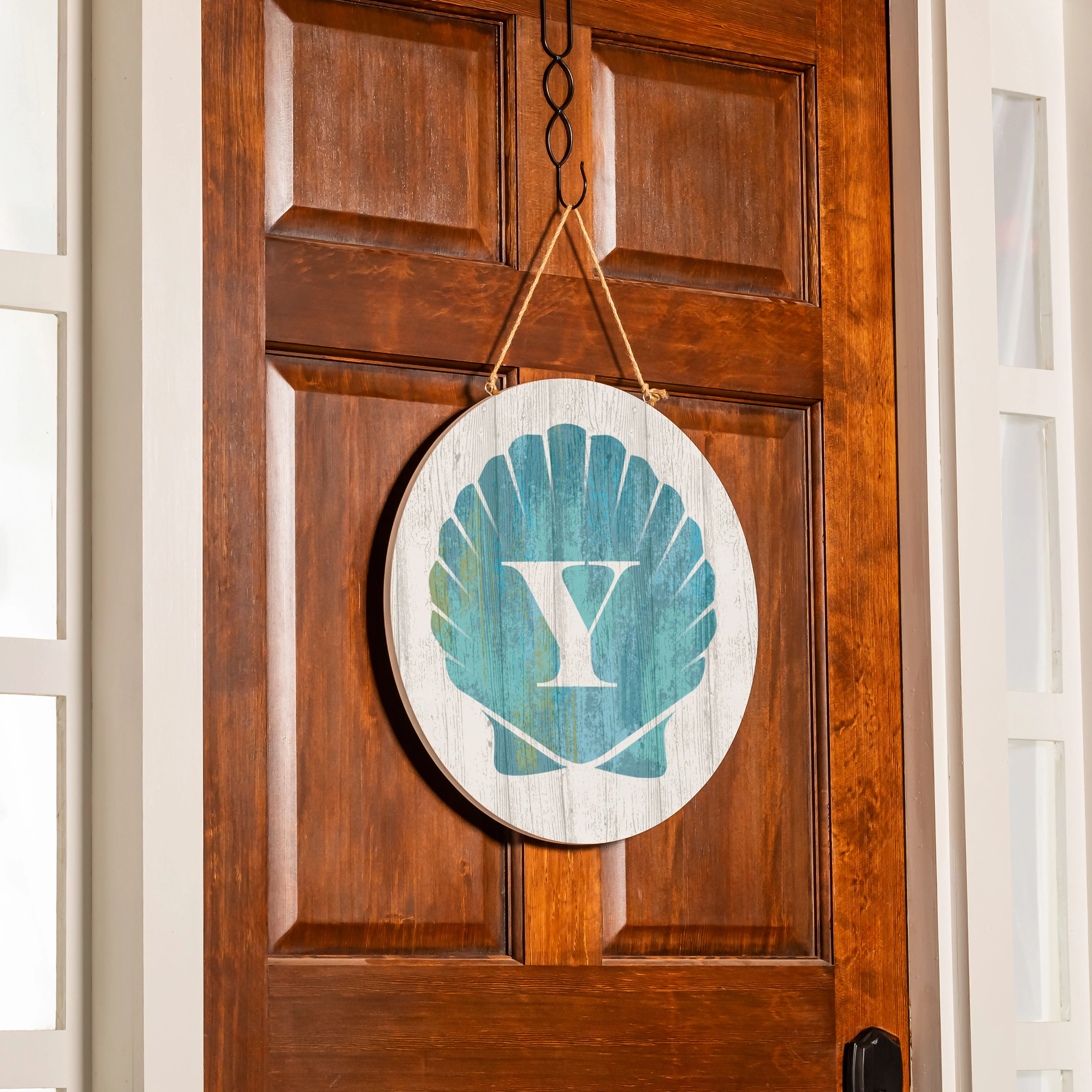 Coastal Door Décor Shell Monogram 18" Y - Image 4