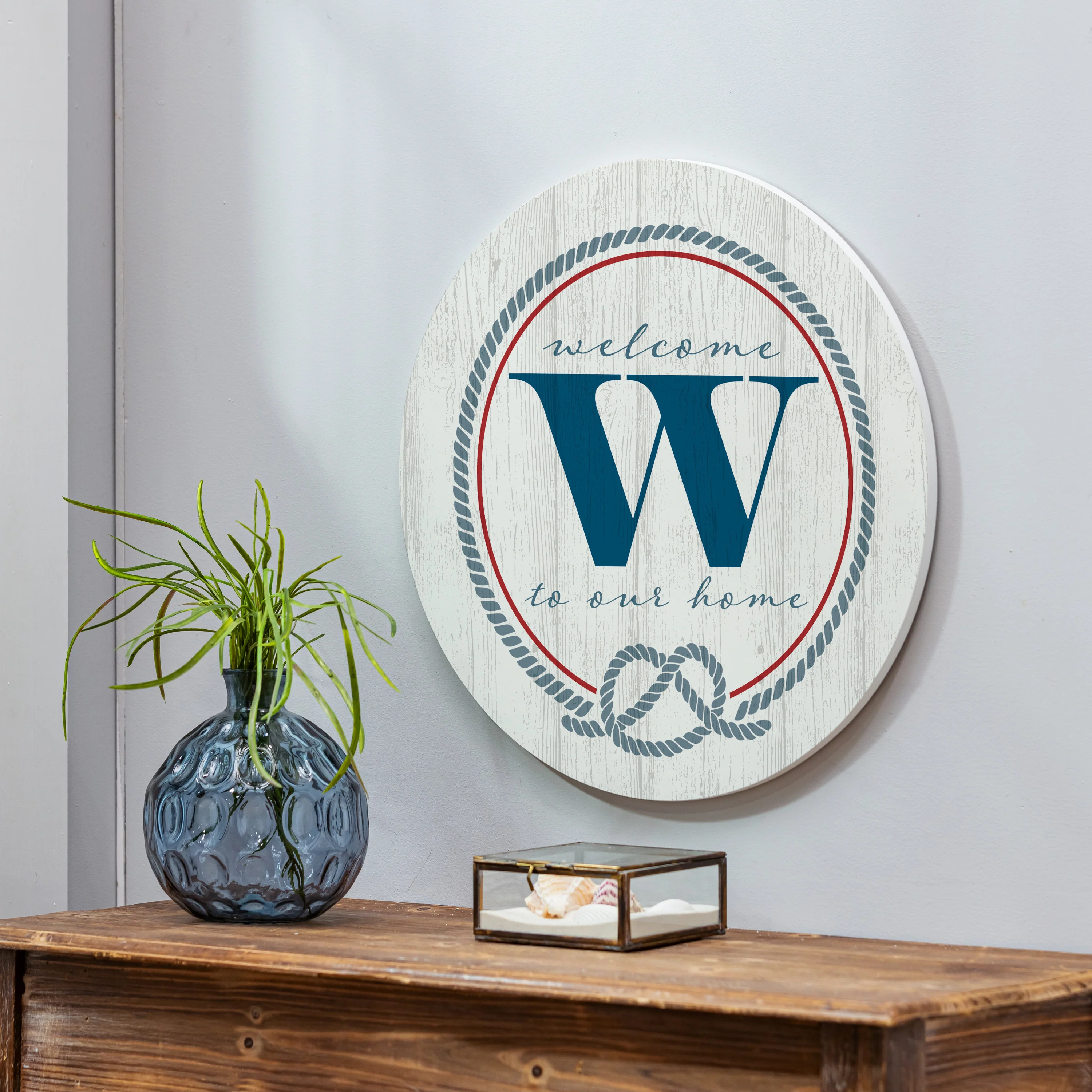 Coastal Door Décor Monogram White 18" W - Image 2