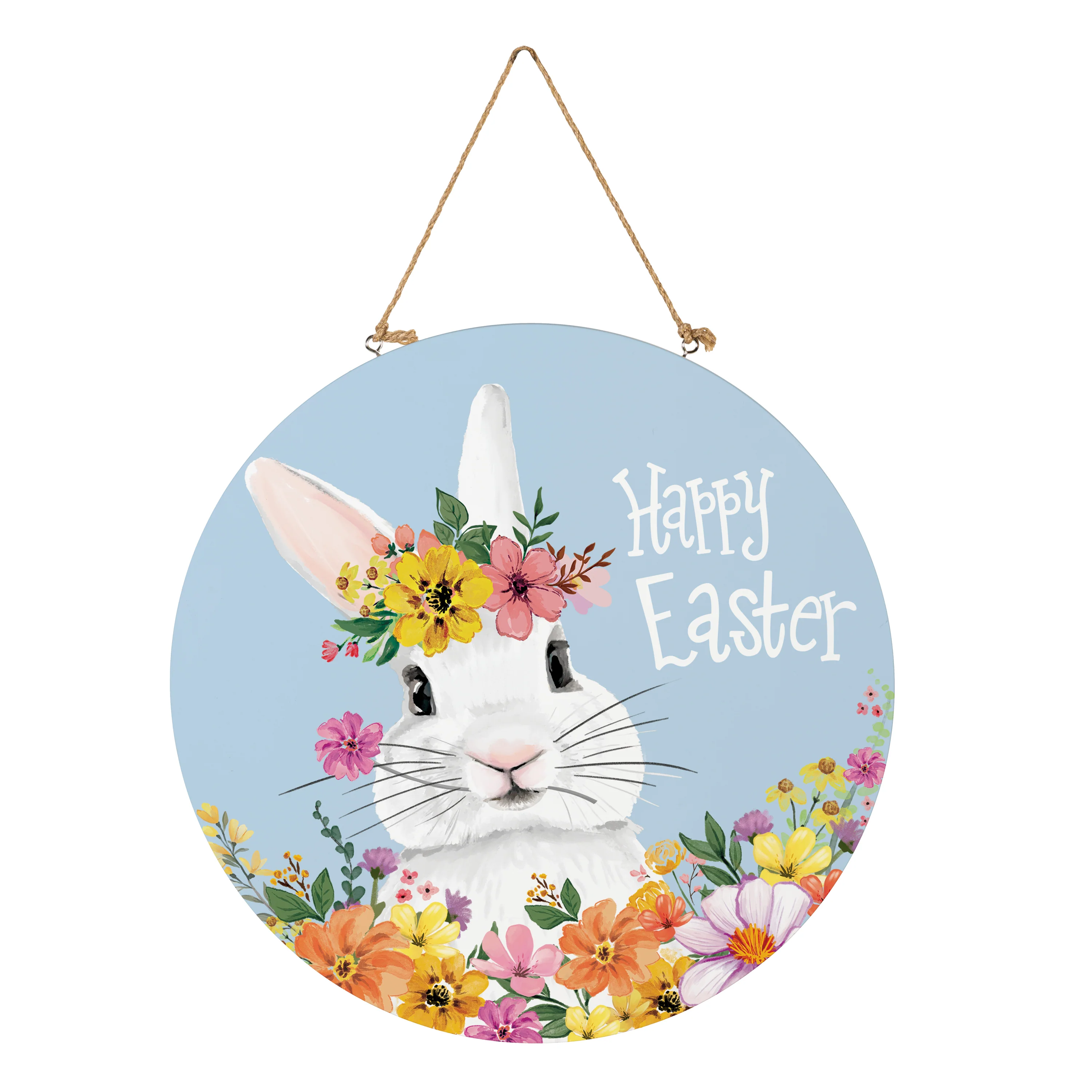 Bunny Blooms Floral Bunny , 18" Door Décor - Image 3