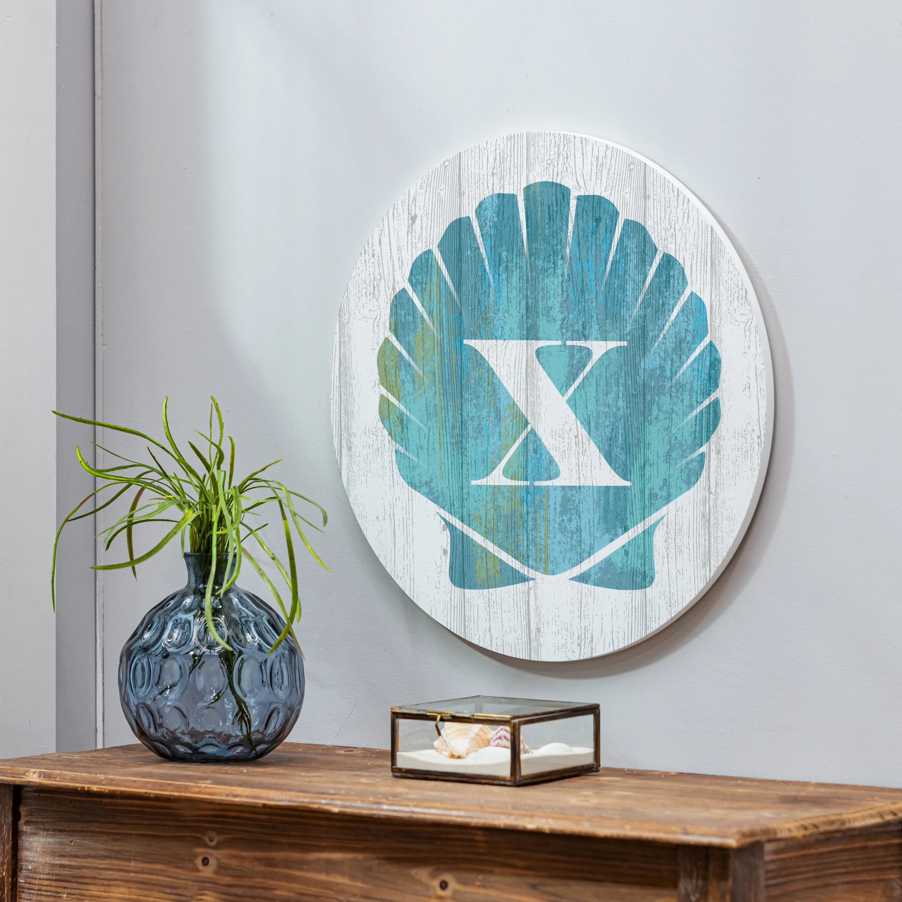 Coastal Door Décor Shell Monogram 18" X - Image 2