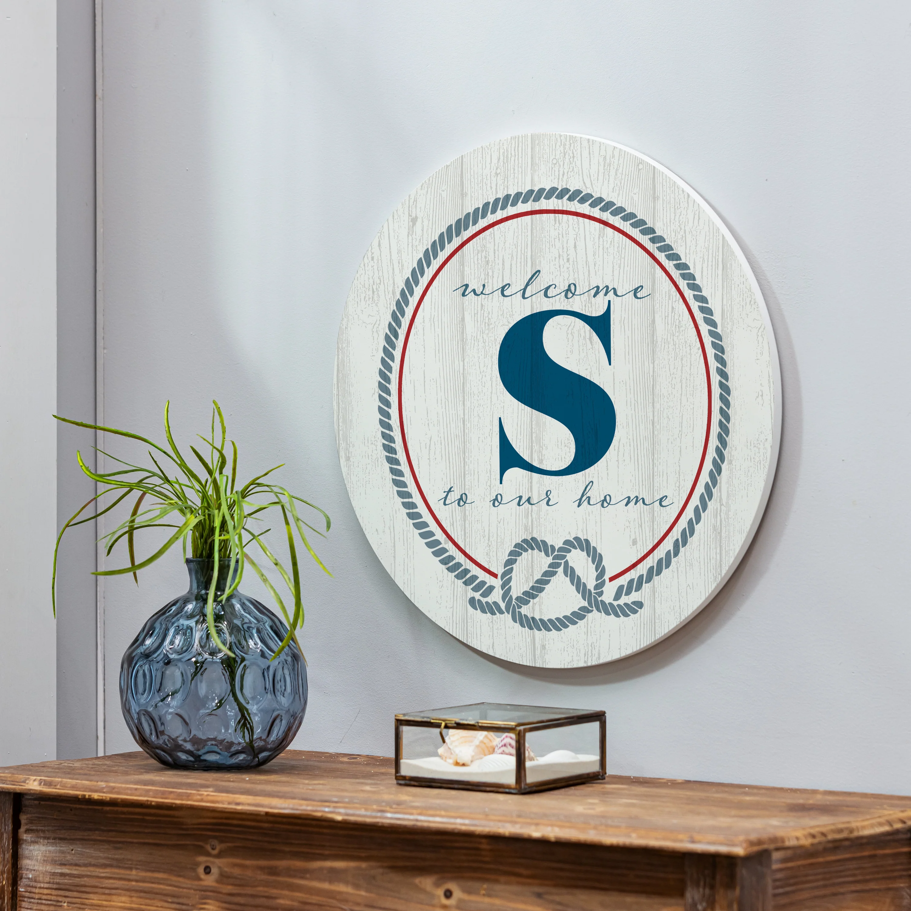 Coastal Door Décor Monogram White 18" S - Image 2