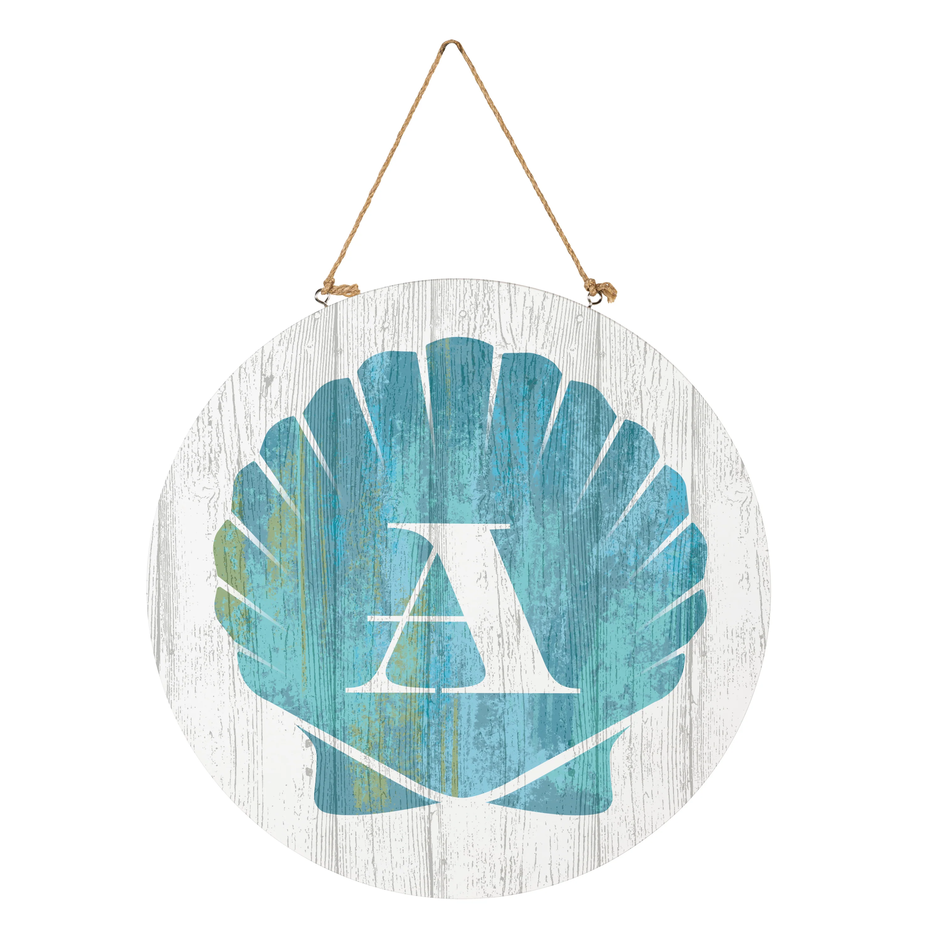 Coastal Door Décor Shell Monogram 18" A - Image 3