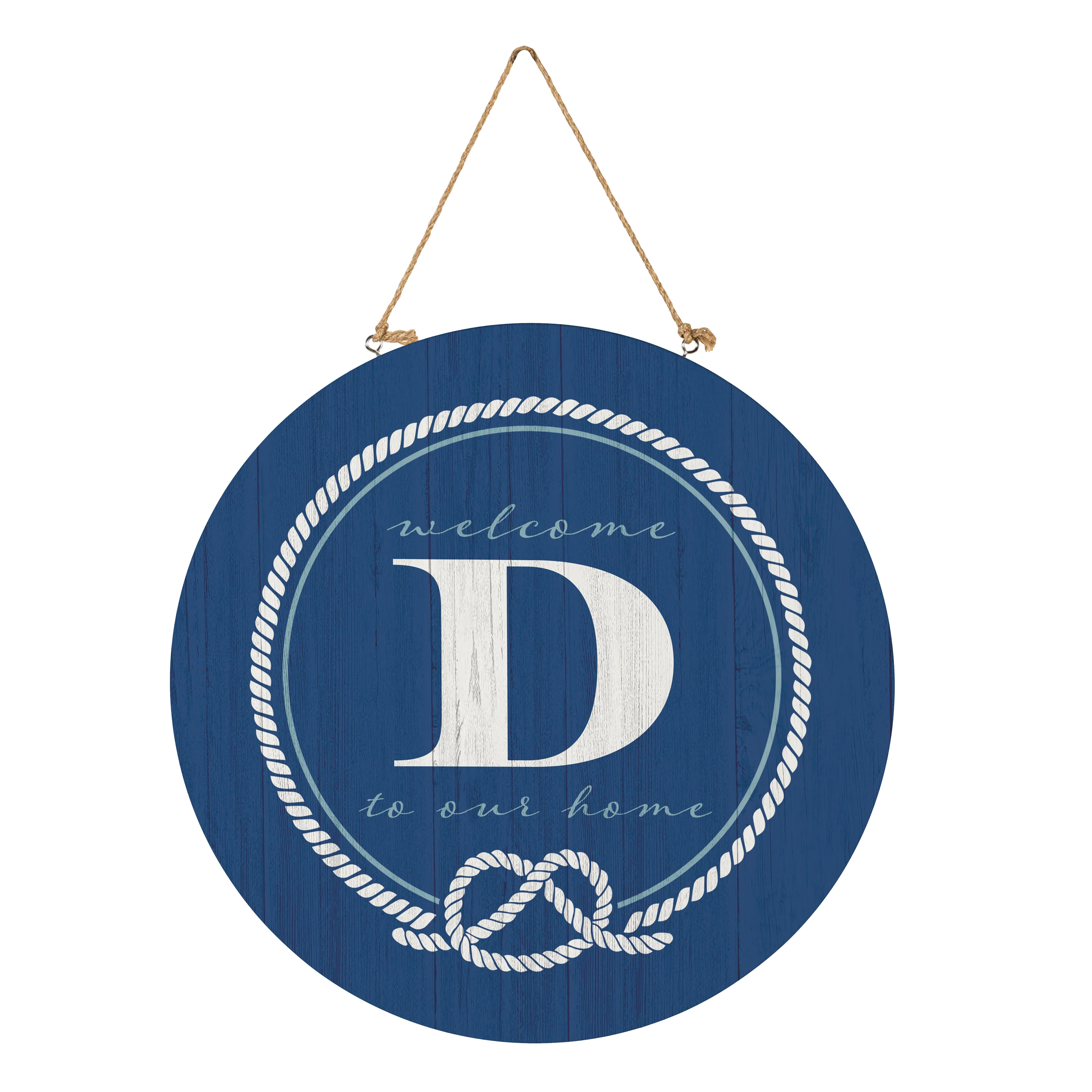 Coastal Door Décor Monogram Blue 18" D - Image 3