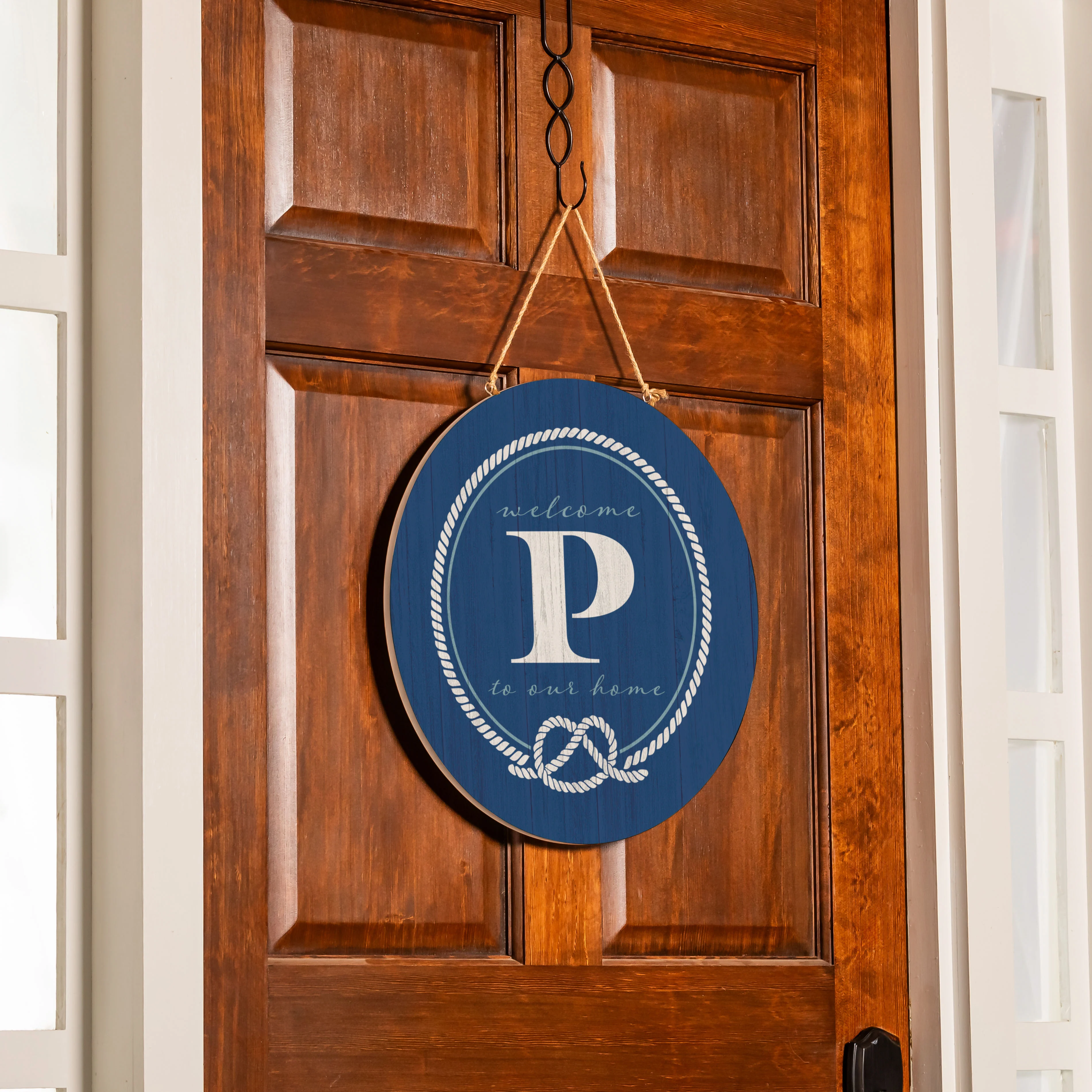 Coastal Door Décor Monogram Blue 18" P - Image 4